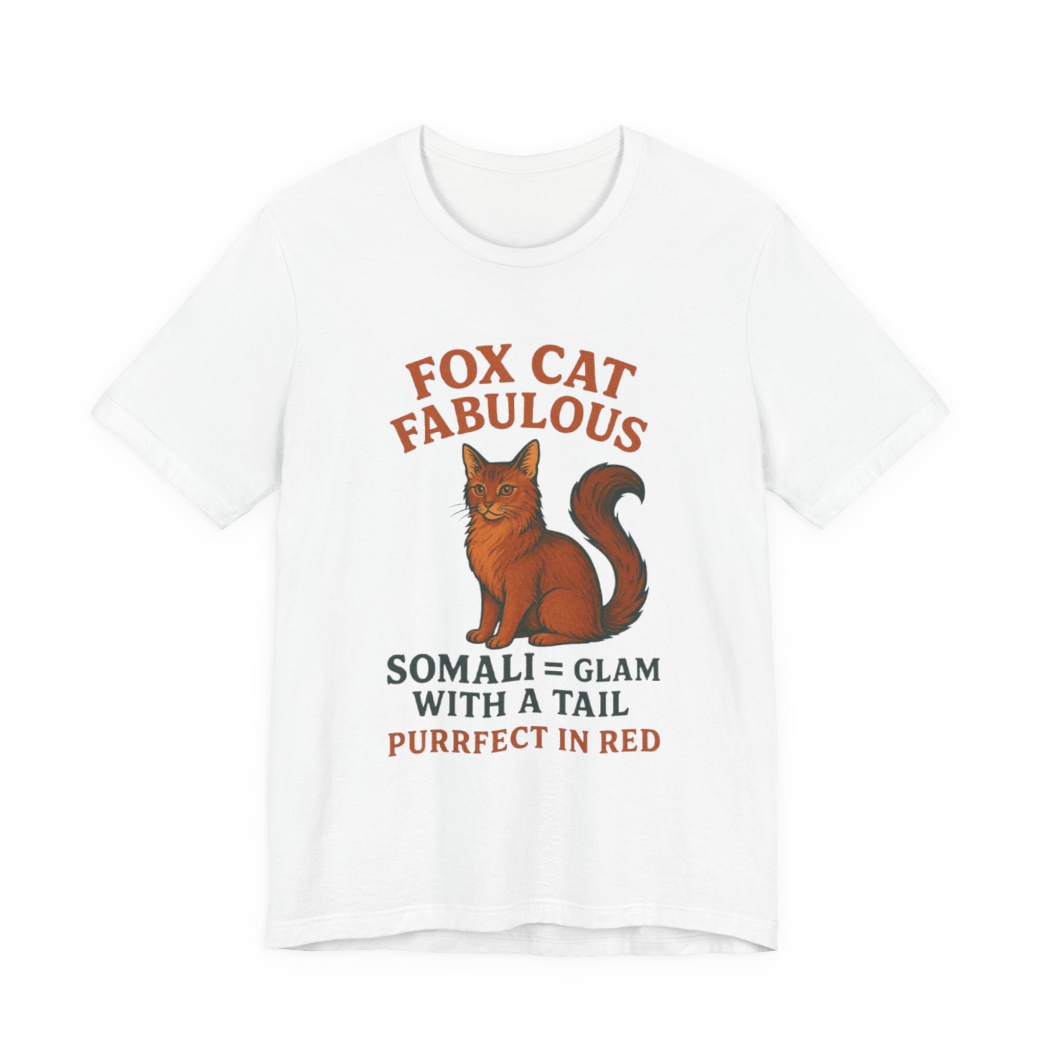 Fox Cat Fabulous Tee, Cat Lover Gift, Unisex T-Shirt, Fun Pet Tee, Purrfect Gift for Animal Lovers