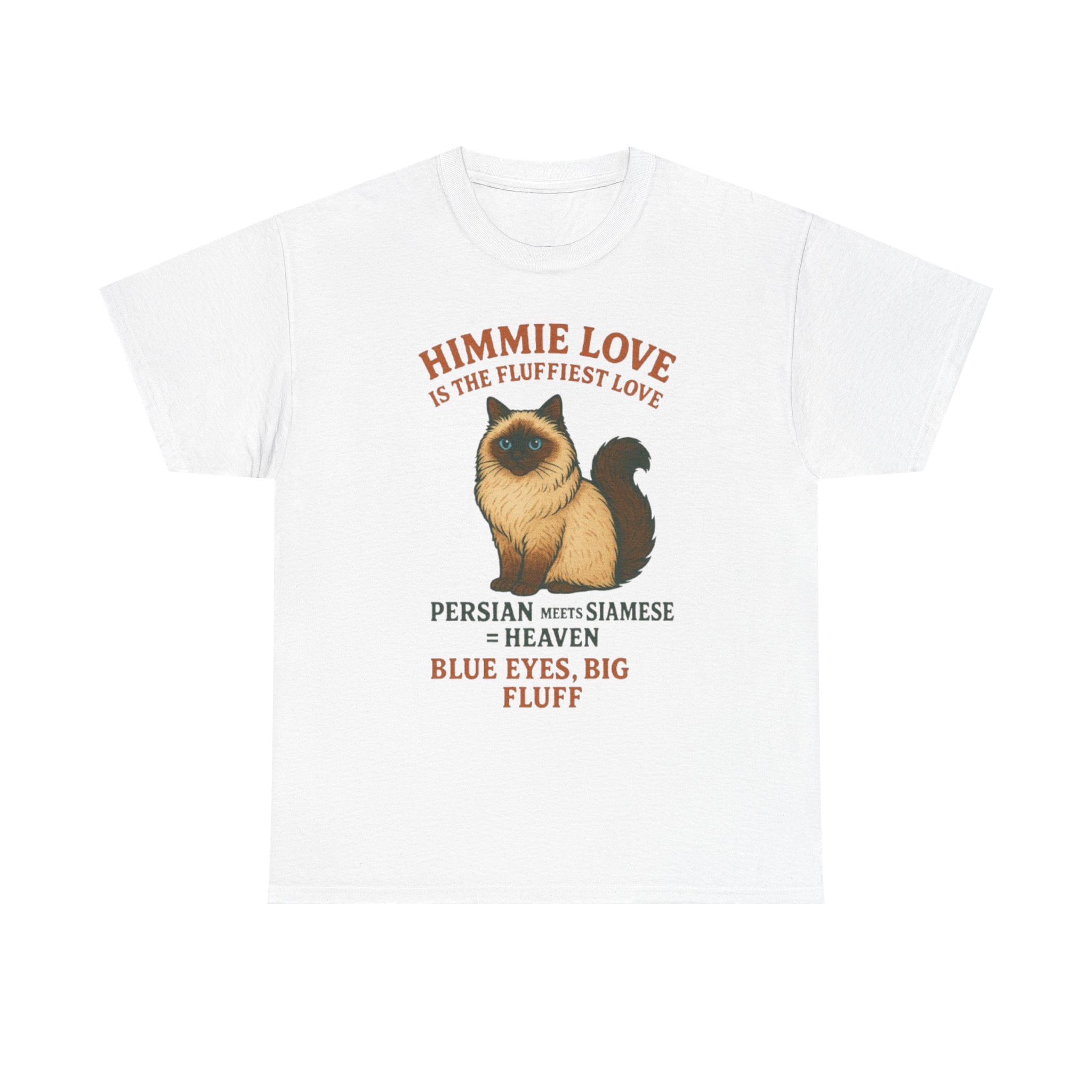 Himmie Love Cat Tee, Funny Cat Shirt, Pet Lover Gift, Cotton T-Shirt for Cat Owners, Birthday Gift for Cat Lovers