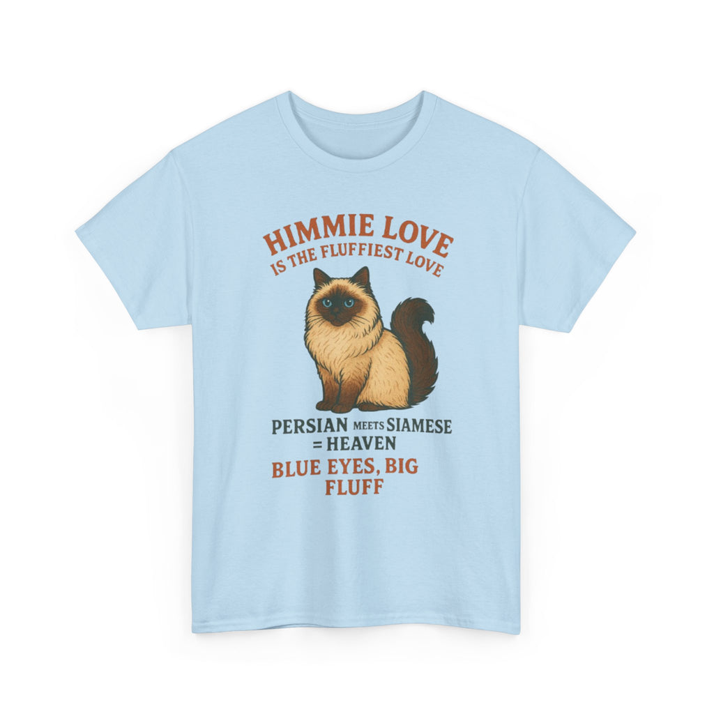 Himmie Love Cat Tee, Funny Cat Shirt, Pet Lover Gift, Cotton T-Shirt for Cat Owners, Birthday Gift for Cat Lovers