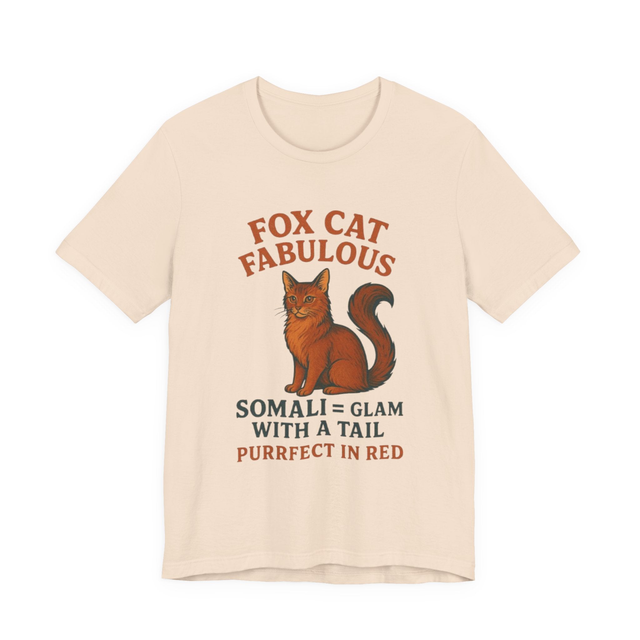 Fox Cat Fabulous Tee, Cat Lover Gift, Unisex T-Shirt, Fun Pet Tee, Purrfect Gift for Animal Lovers