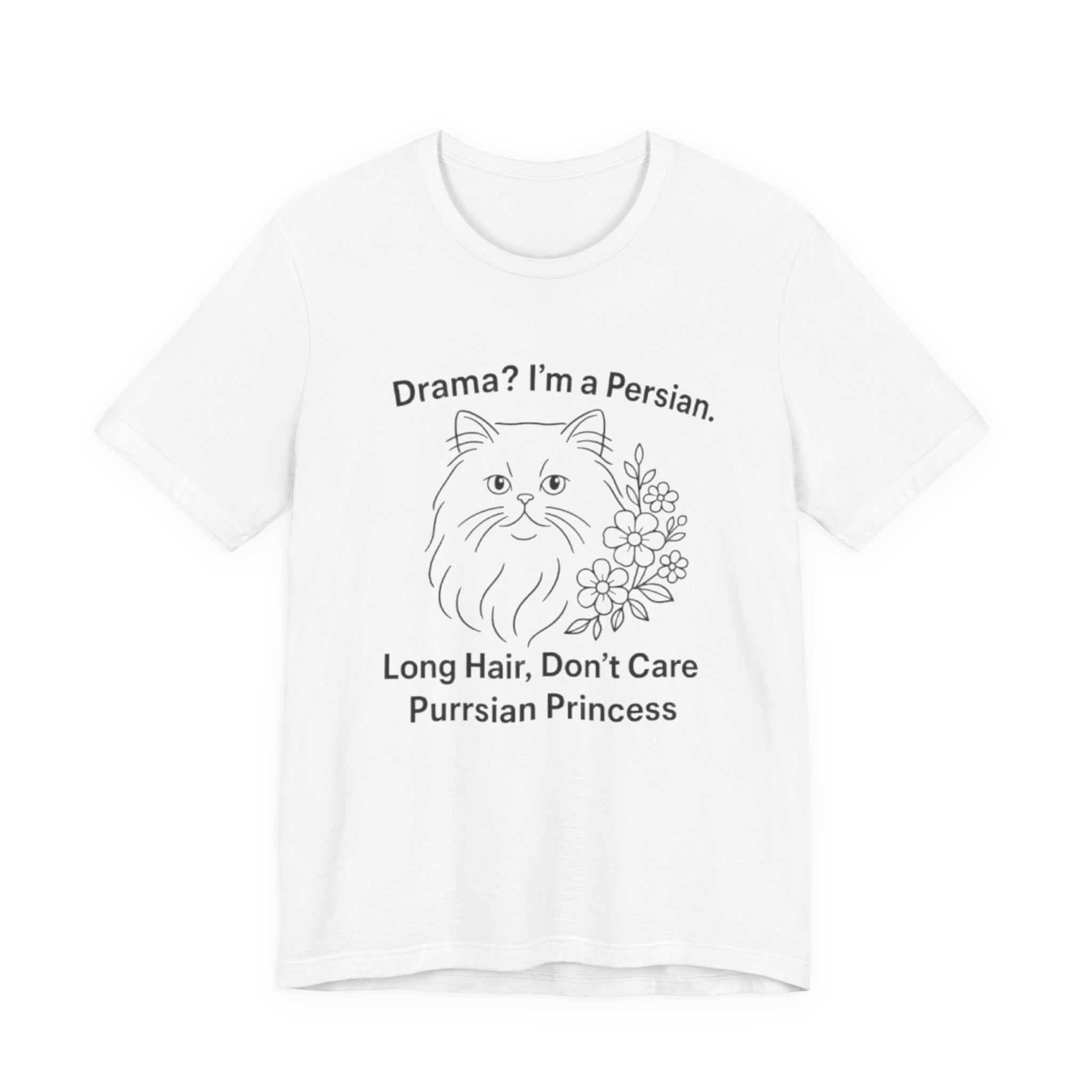 Purrsian Princess Tee, Funny Cat Shirt, Gift for Cat Lovers, Humorous Pet Tee, Unique Animal Tee, Cute Animal Merch