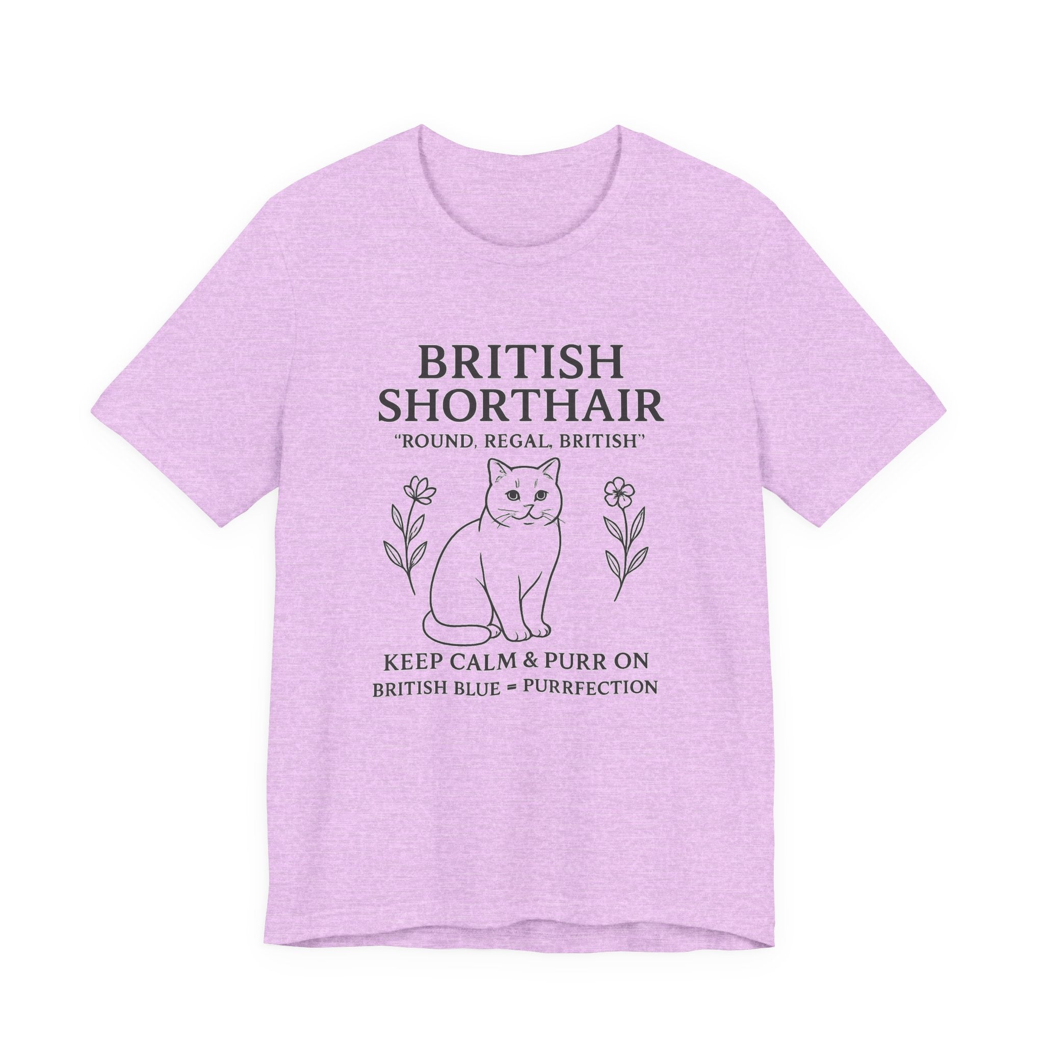 British Shorthair Cat Tee | Funny Cat Lover T-Shirt | Purrfect Gift | Pet Owner Apparel | Animal Lover Style | Casual Wear