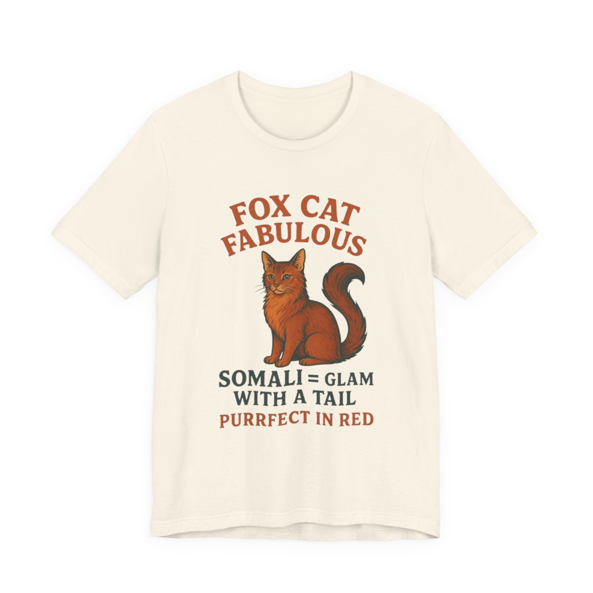 Fox Cat Fabulous Tee, Cat Lover Gift, Unisex T-Shirt, Fun Pet Tee, Purrfect Gift for Animal Lovers
