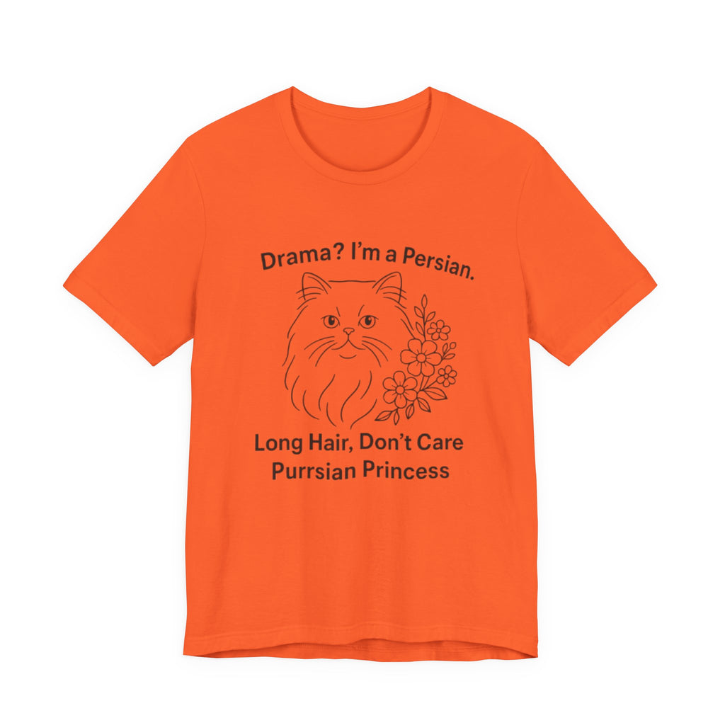 Purrsian Princess Tee, Funny Cat Shirt, Gift for Cat Lovers, Humorous Pet Tee, Unique Animal Tee, Cute Animal Merch