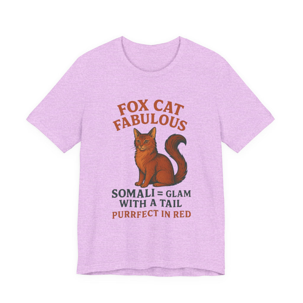 Fox Cat Fabulous Tee, Cat Lover Gift, Unisex T-Shirt, Fun Pet Tee, Purrfect Gift for Animal Lovers