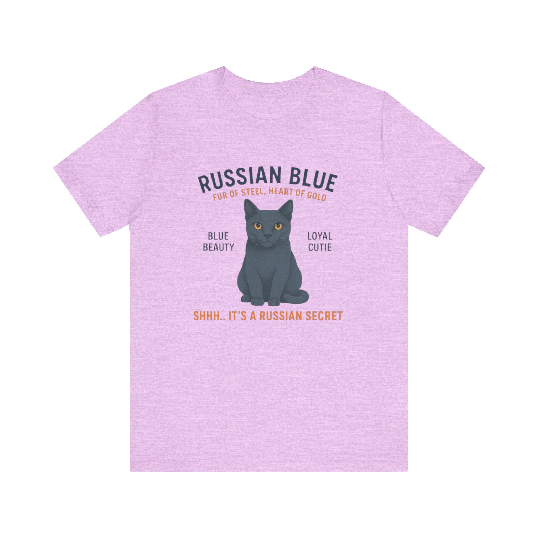 Russian Blue Cat Tee Shirt - Cat Lover Gift, Cute Cat Apparel, Pet Owner Shirt, Animal Lover Top, Funny Cat Humor T-shirt