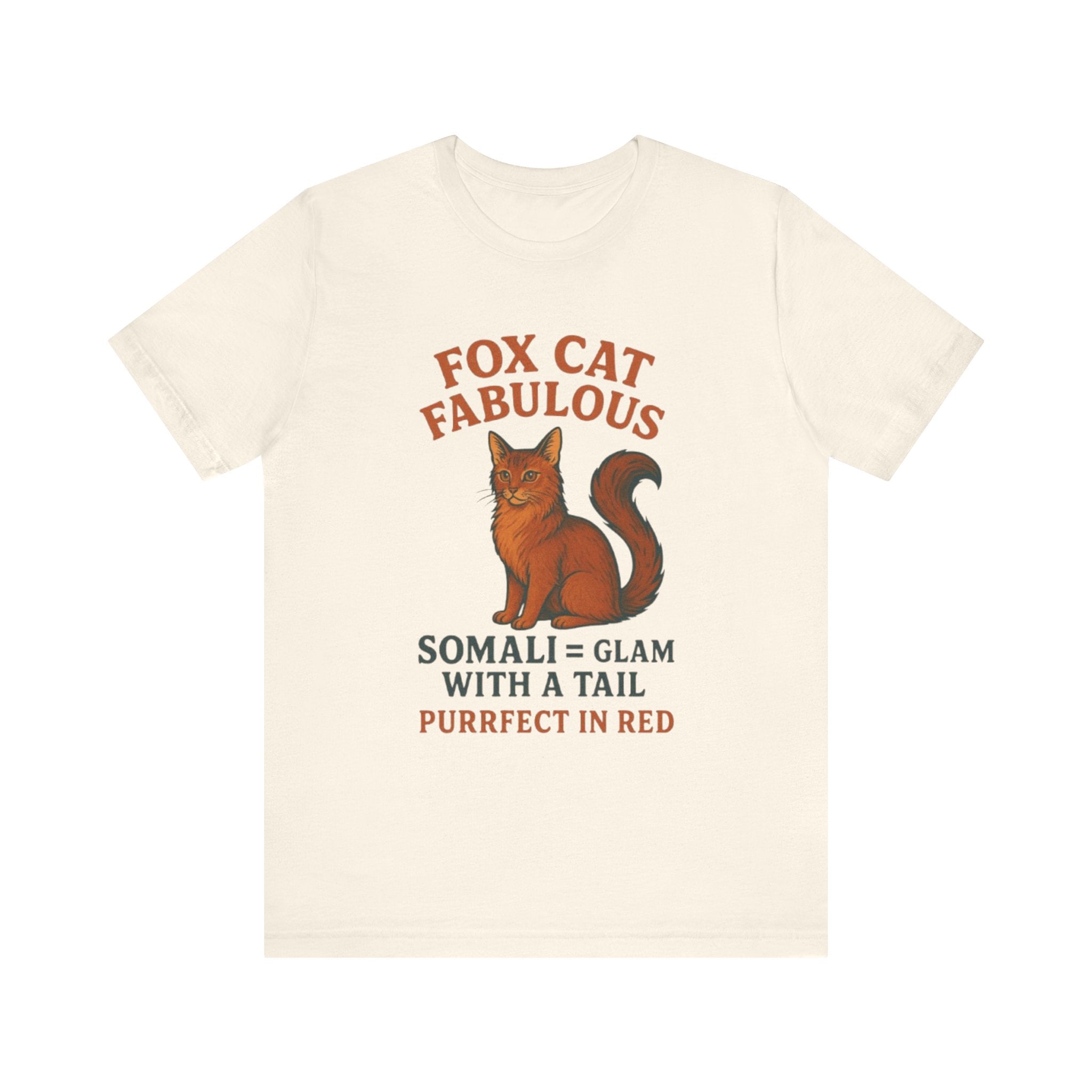 Fox Cat Fabulous Tee, Cat Lover Gift, Unisex T-Shirt, Fun Pet Tee, Purrfect Gift for Animal Lovers