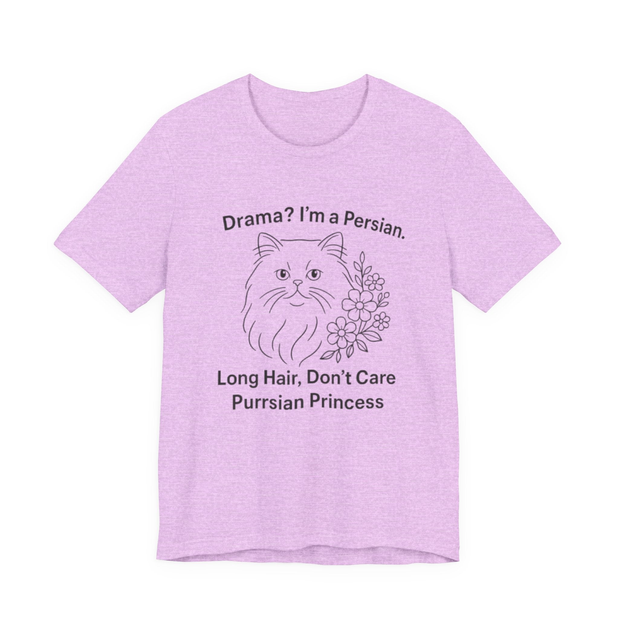 Purrsian Princess Tee, Funny Cat Shirt, Gift for Cat Lovers, Humorous Pet Tee, Unique Animal Tee, Cute Animal Merch