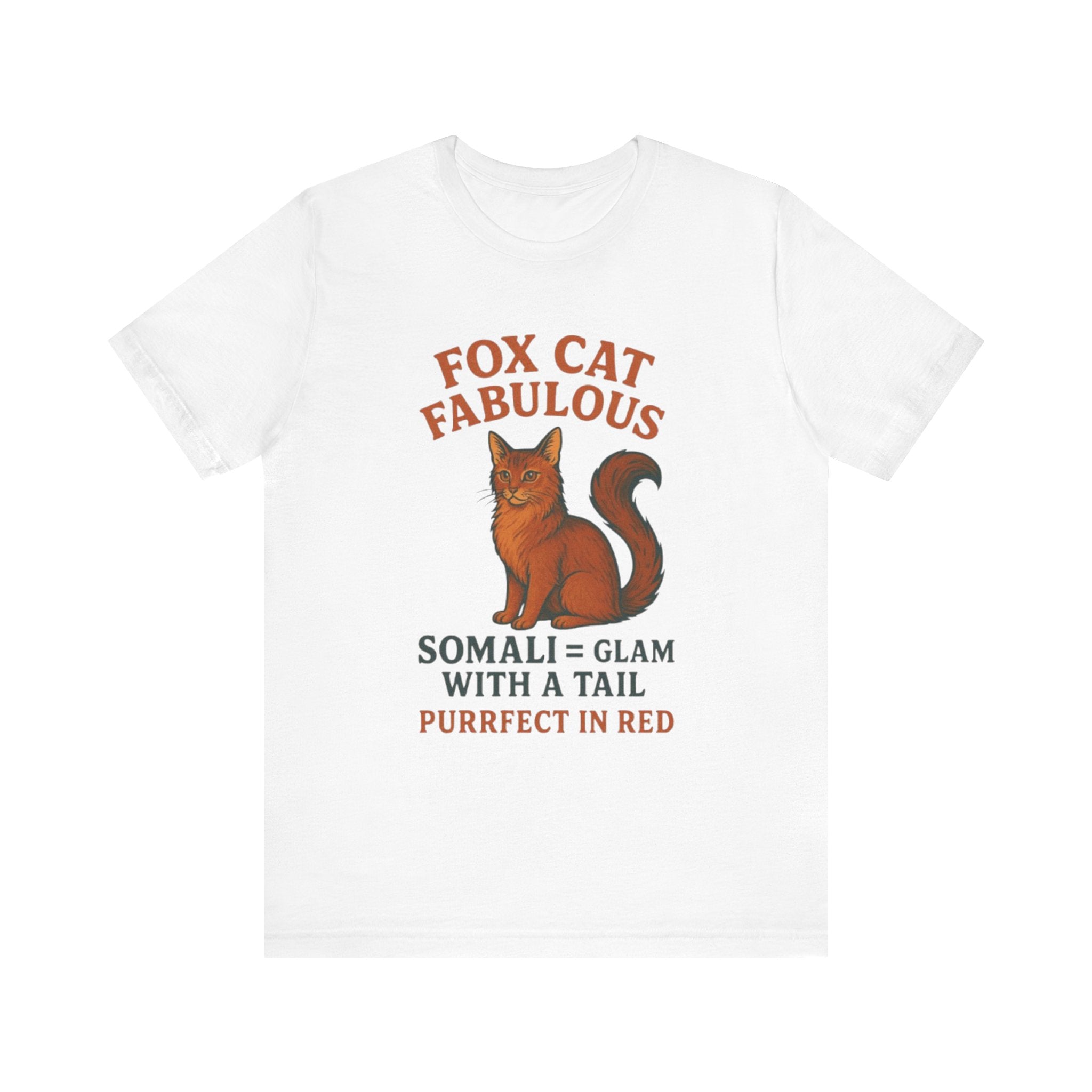 Fox Cat Fabulous Tee, Cat Lover Gift, Unisex T-Shirt, Fun Pet Tee, Purrfect Gift for Animal Lovers