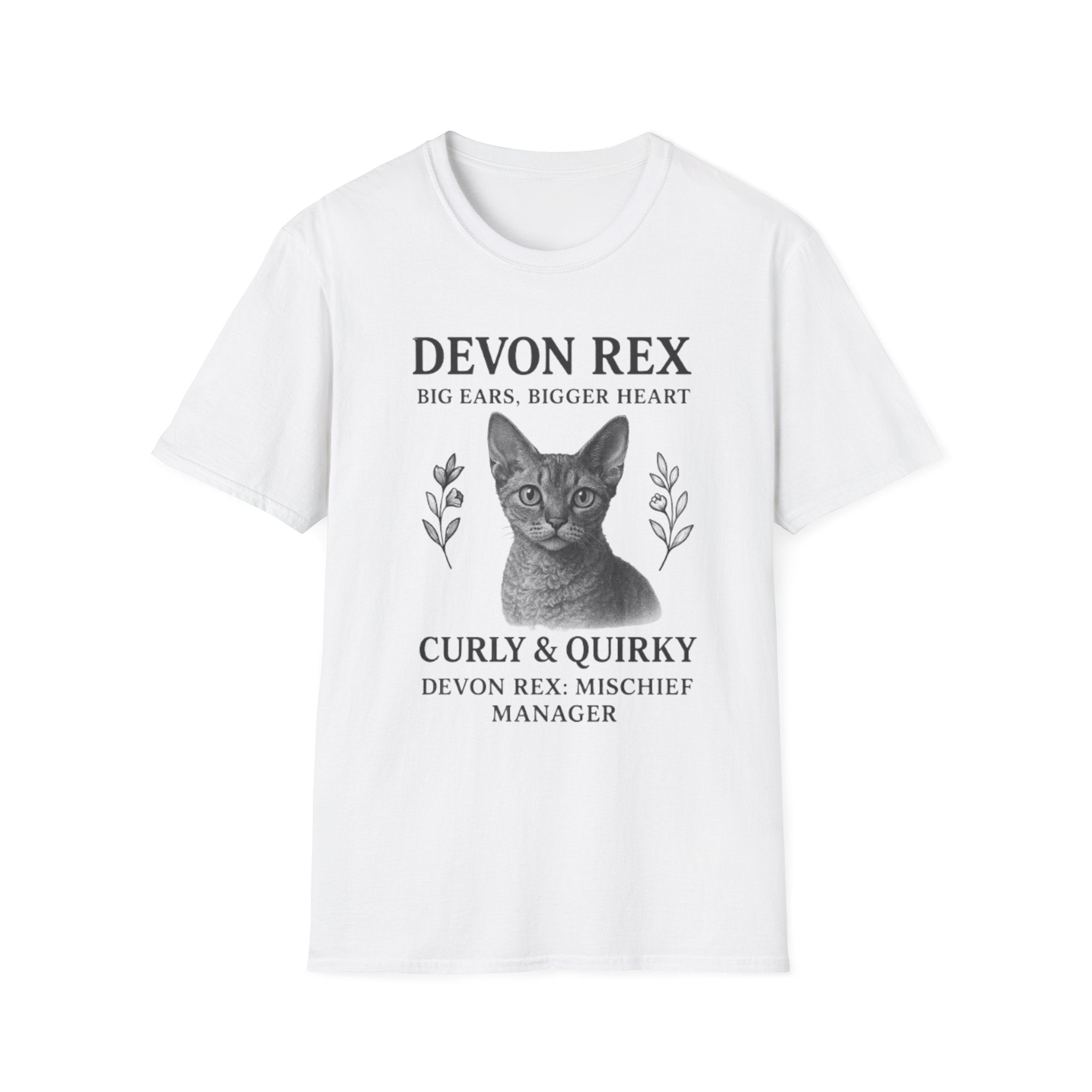 Devon Rex Cat T-Shirt, Quirky Pet Lover Gift, Cat Owner Apparel, Funny Cat Shirt, Cute Animal Gift