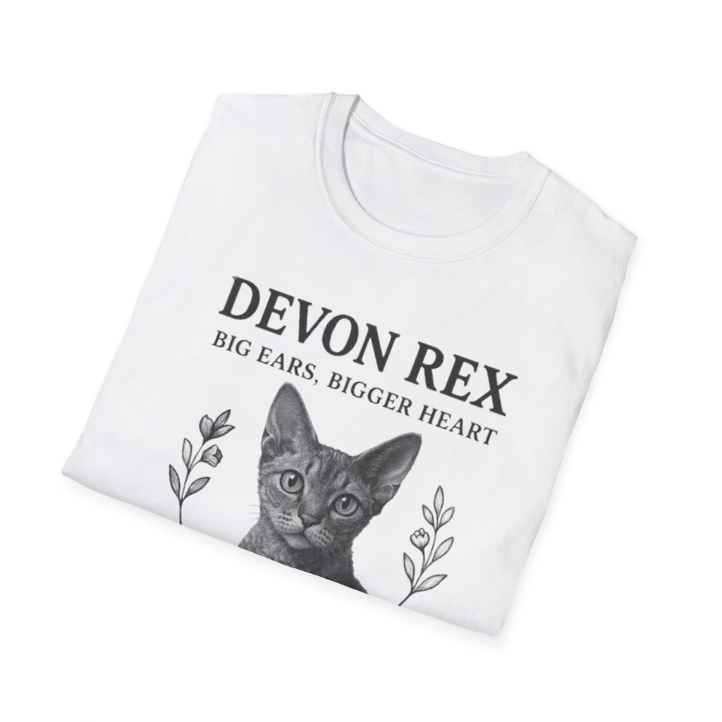 Devon Rex Cat T-Shirt, Quirky Pet Lover Gift, Cat Owner Apparel, Funny Cat Shirt, Cute Animal Gift