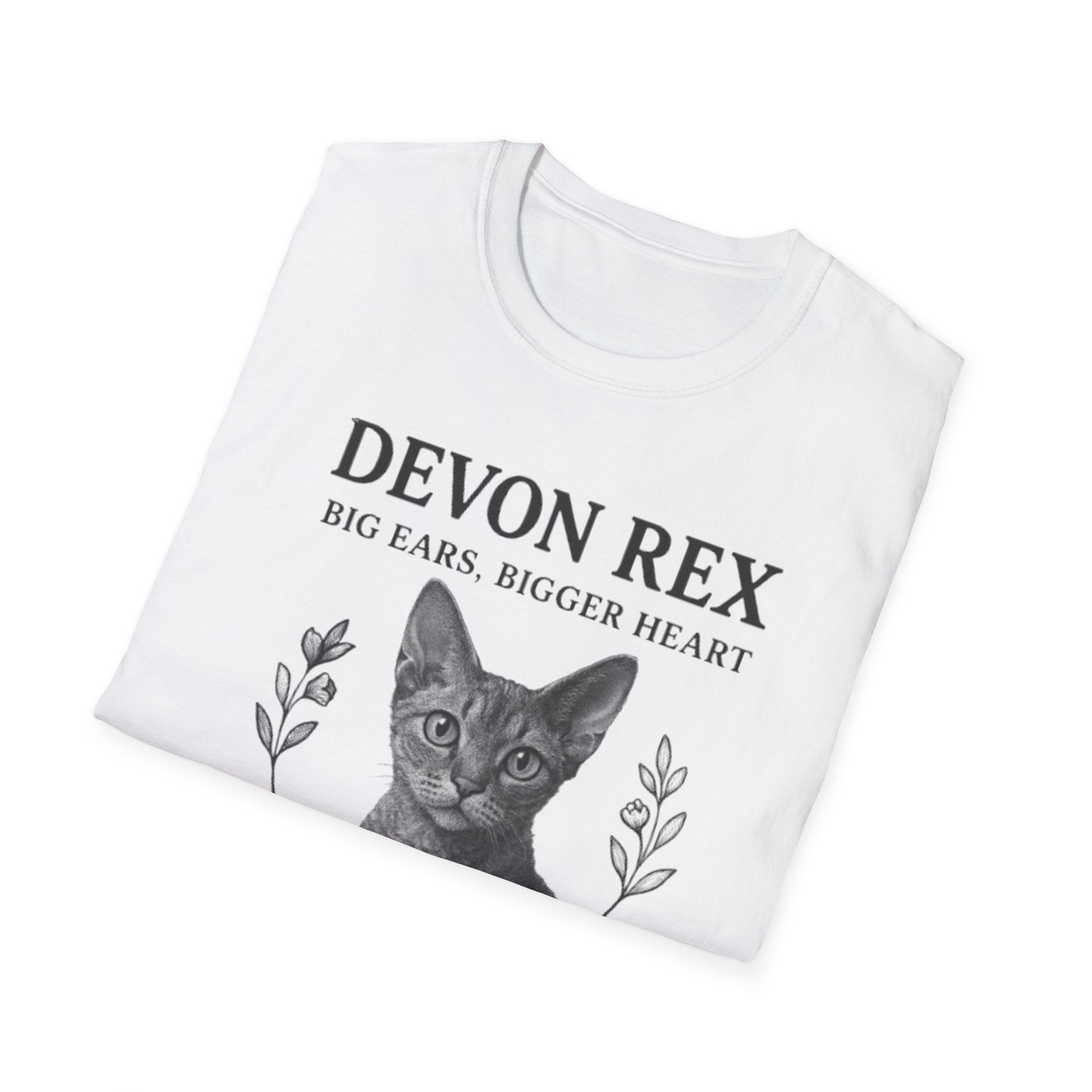 Devon Rex Cat T-Shirt, Quirky Pet Lover Gift, Cat Owner Apparel, Funny Cat Shirt, Cute Animal Gift