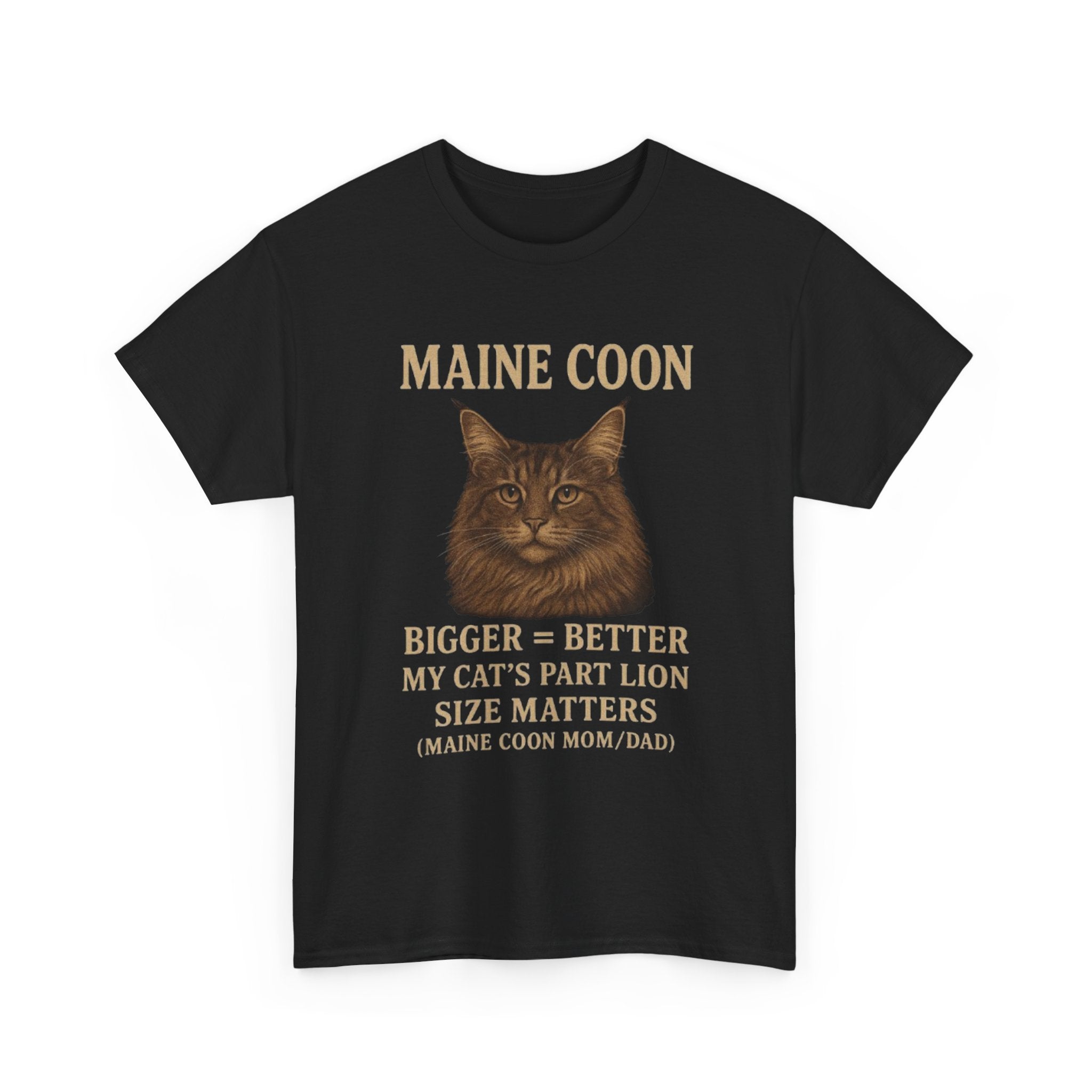 Maine Coon T-Shirt, Funny Cat Tee, Pet Lover Gift, Animal Apparel, Casual Humor Shirt, Cat Mom Dad Clothing