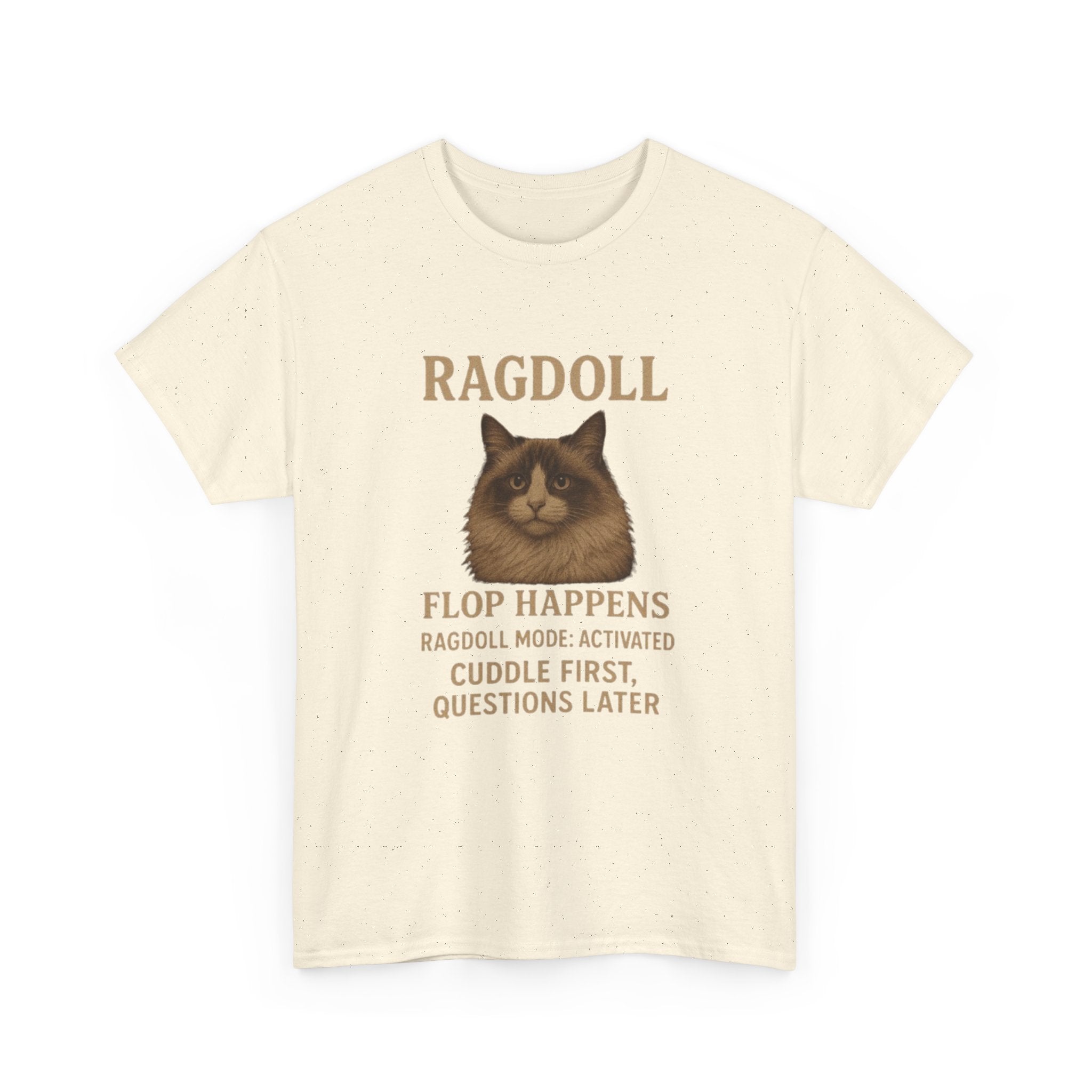Ragdoll Cat Humor Tee, Pet Lover T-Shirt, Funny Cat Gift, Unisex Cotton Shirt, Cuddle Mode Activated Quote