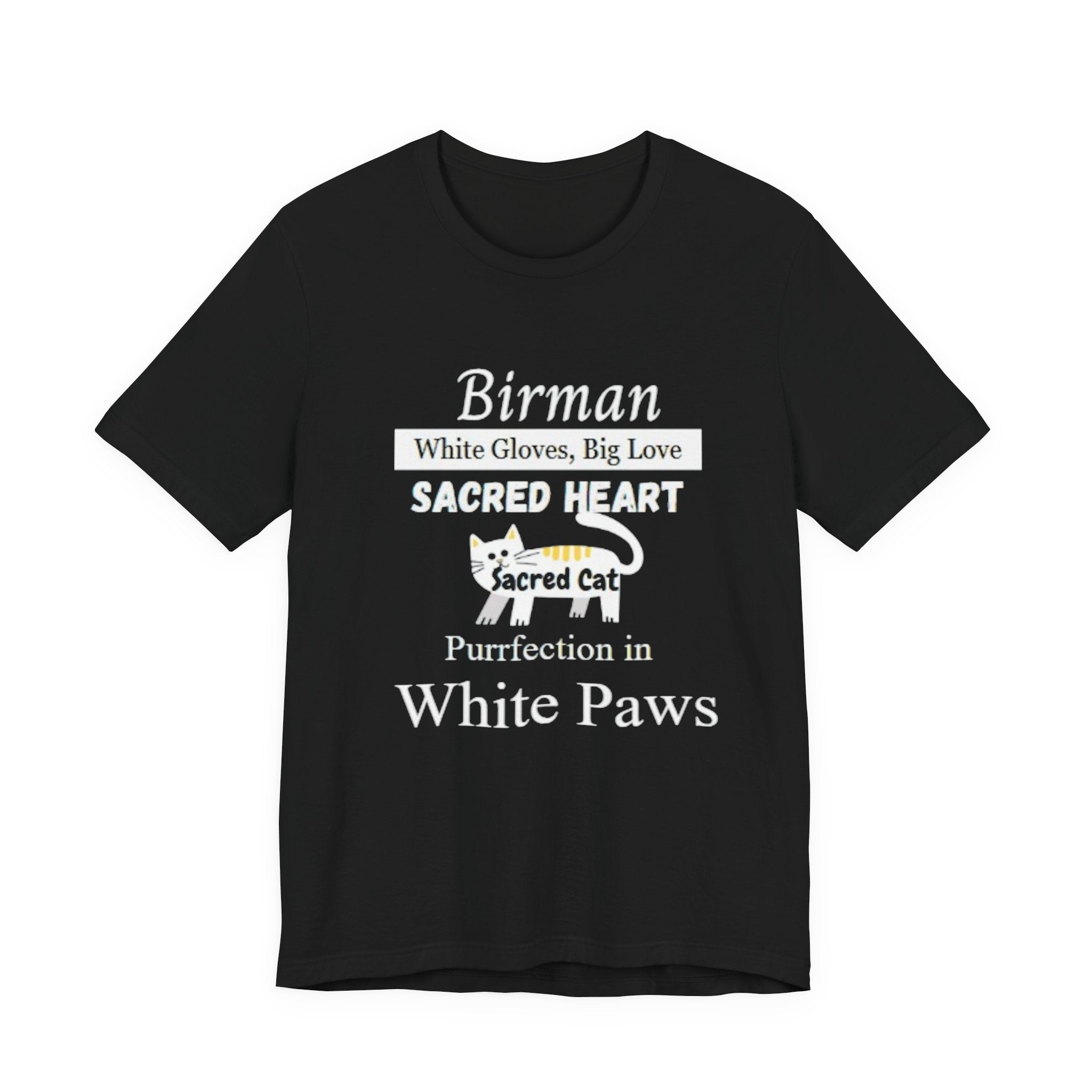 Birman Cat Love Unisex Tee, Cat Lover Gift, Cute Cat Shirt, Pet Parent T-Shirt, Birthday Present, Cute Animal Apparel