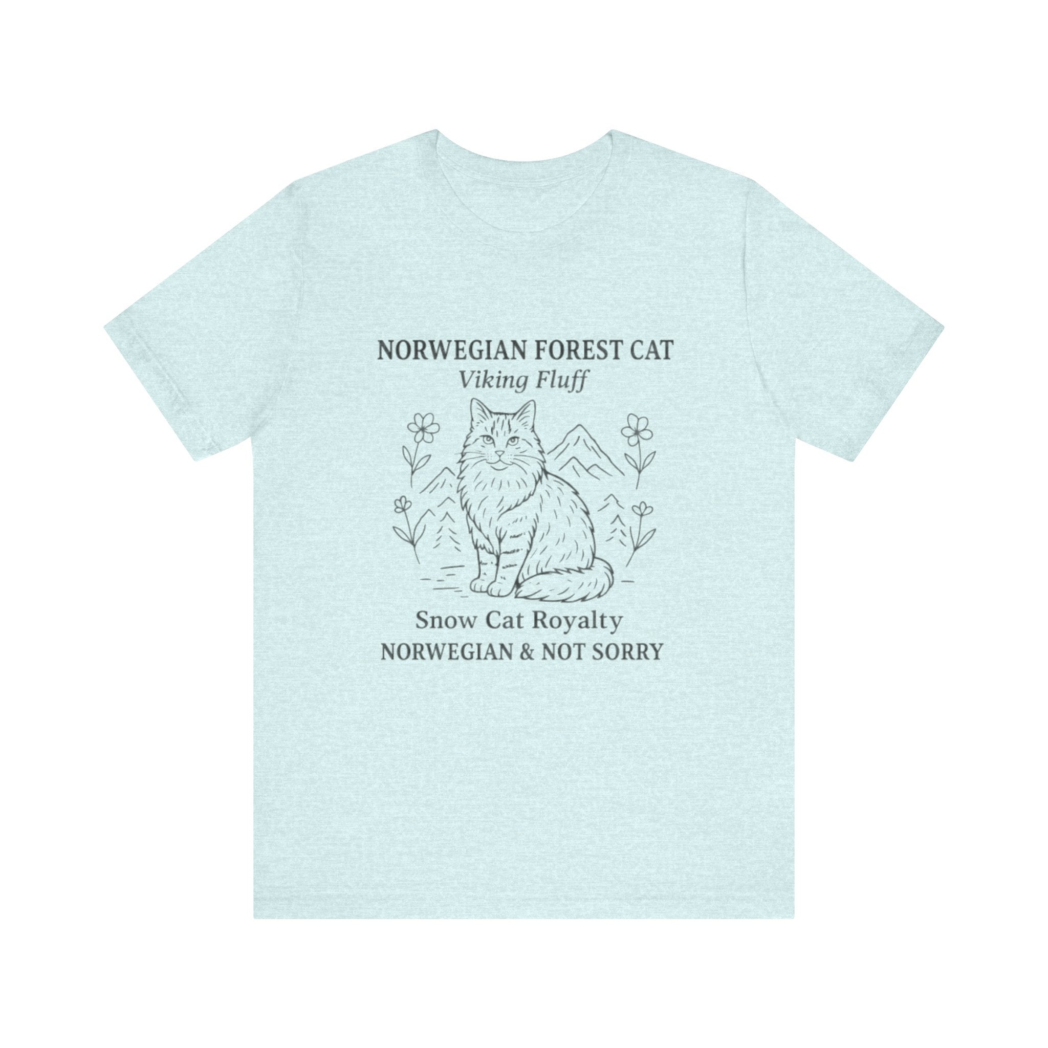 Norwegian Forest Cat Tee, Cozy Cat Lover Shirt, Unisex Vintage Animal Graphic T-Shirt, Gifts for Cat Lovers, Fun Cat Royalty Apparel