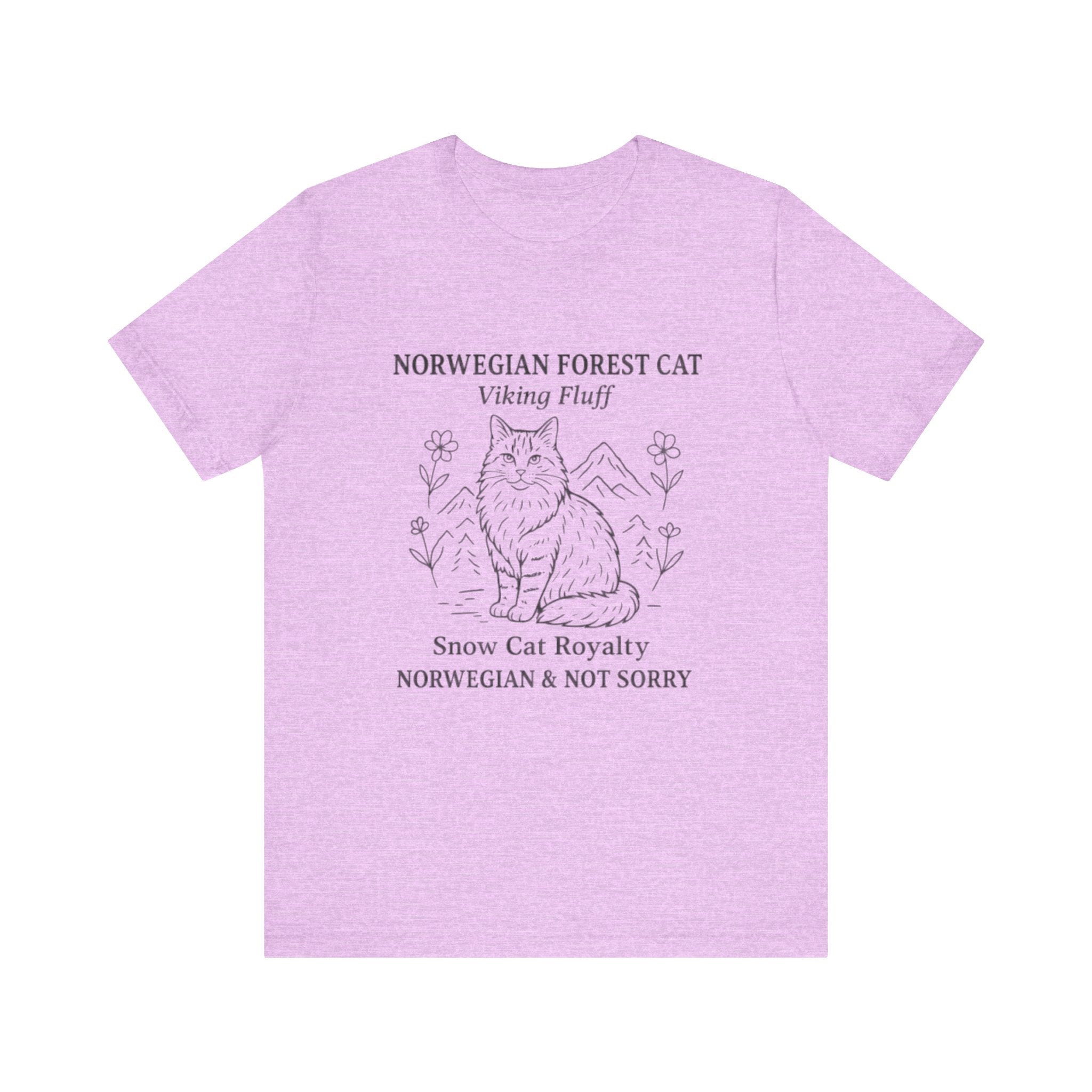 Norwegian Forest Cat Tee, Cozy Cat Lover Shirt, Unisex Vintage Animal Graphic T-Shirt, Gifts for Cat Lovers, Fun Cat Royalty Apparel