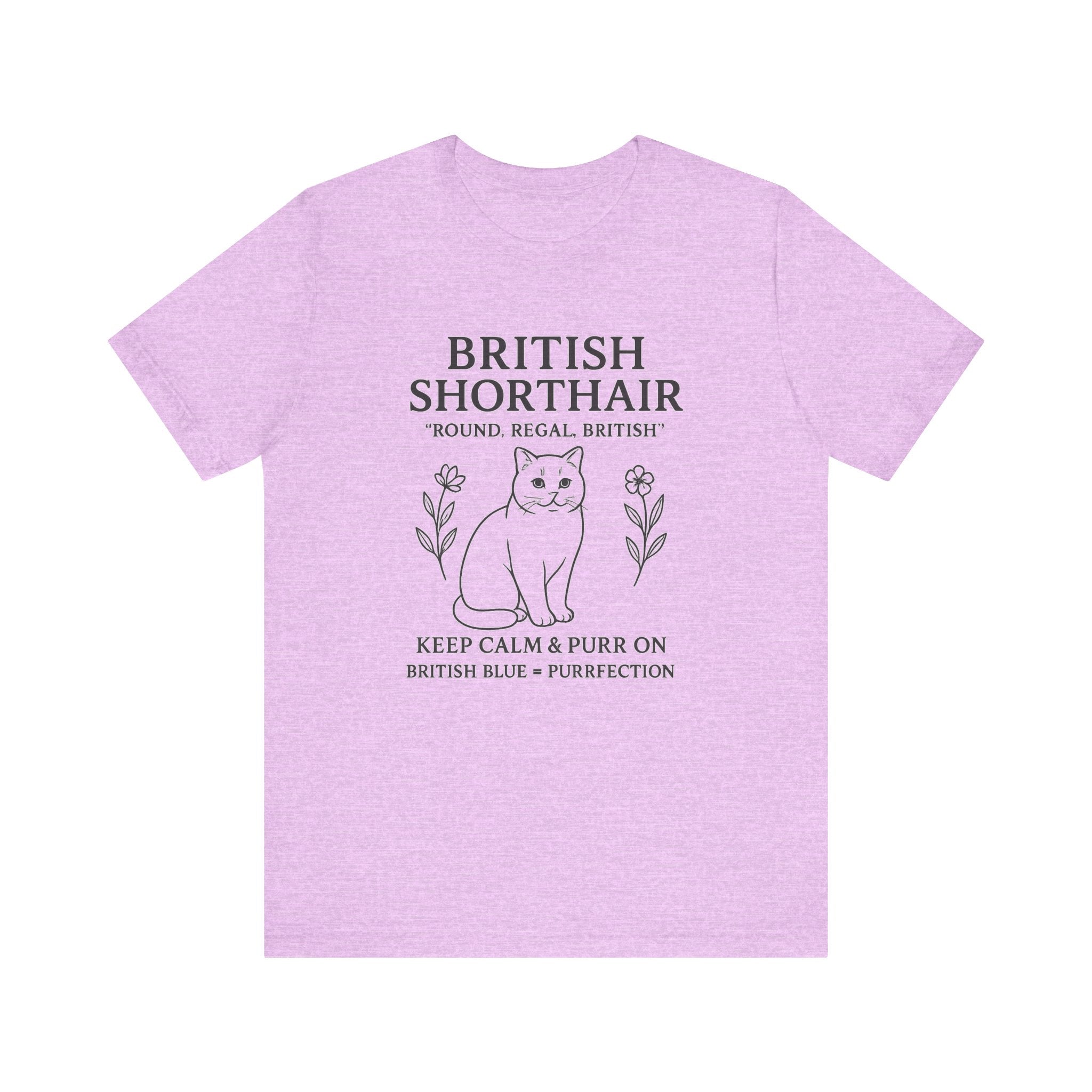 British Shorthair Cat Tee | Funny Cat Lover T-Shirt | Purrfect Gift | Pet Owner Apparel | Animal Lover Style | Casual Wear