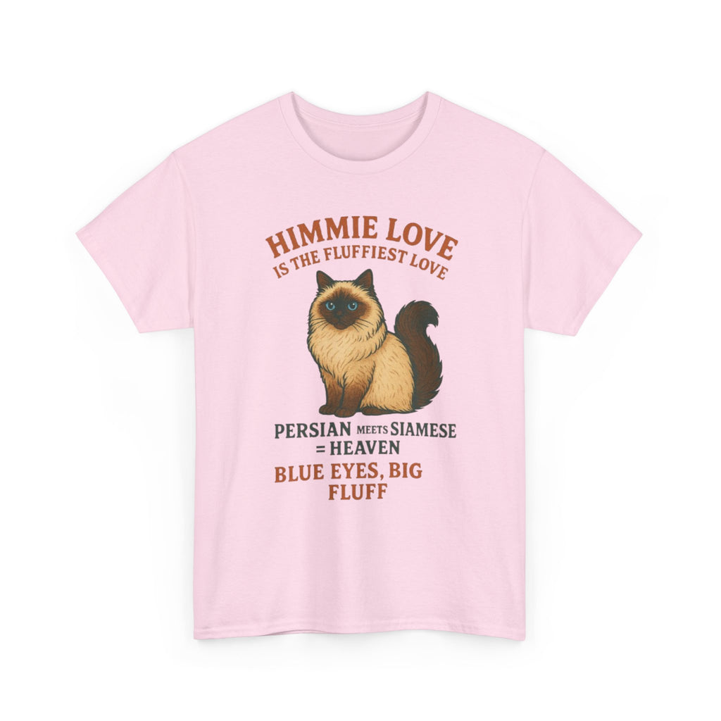 Himmie Love Cat Tee, Funny Cat Shirt, Pet Lover Gift, Cotton T-Shirt for Cat Owners, Birthday Gift for Cat Lovers