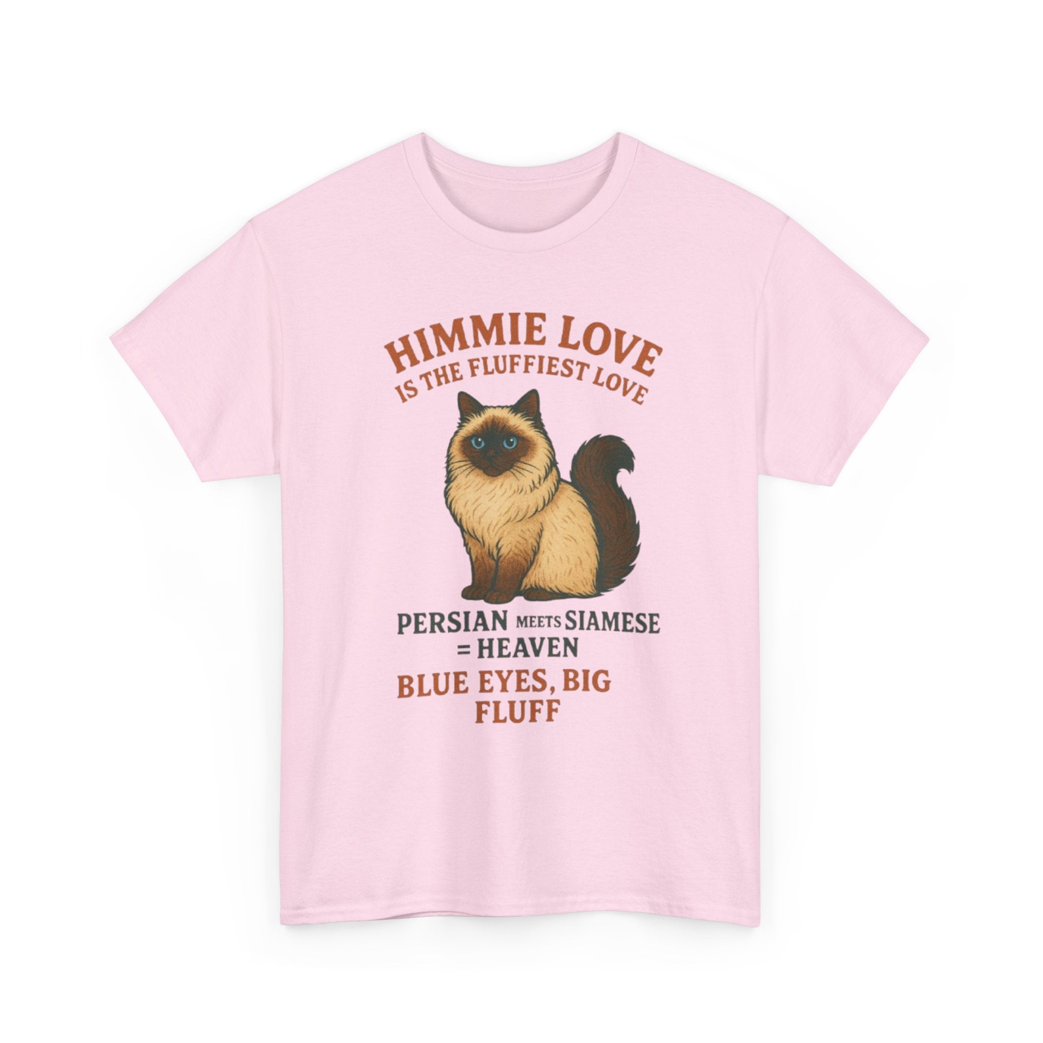 Himmie Love Cat Tee, Funny Cat Shirt, Pet Lover Gift, Cotton T-Shirt for Cat Owners, Birthday Gift for Cat Lovers