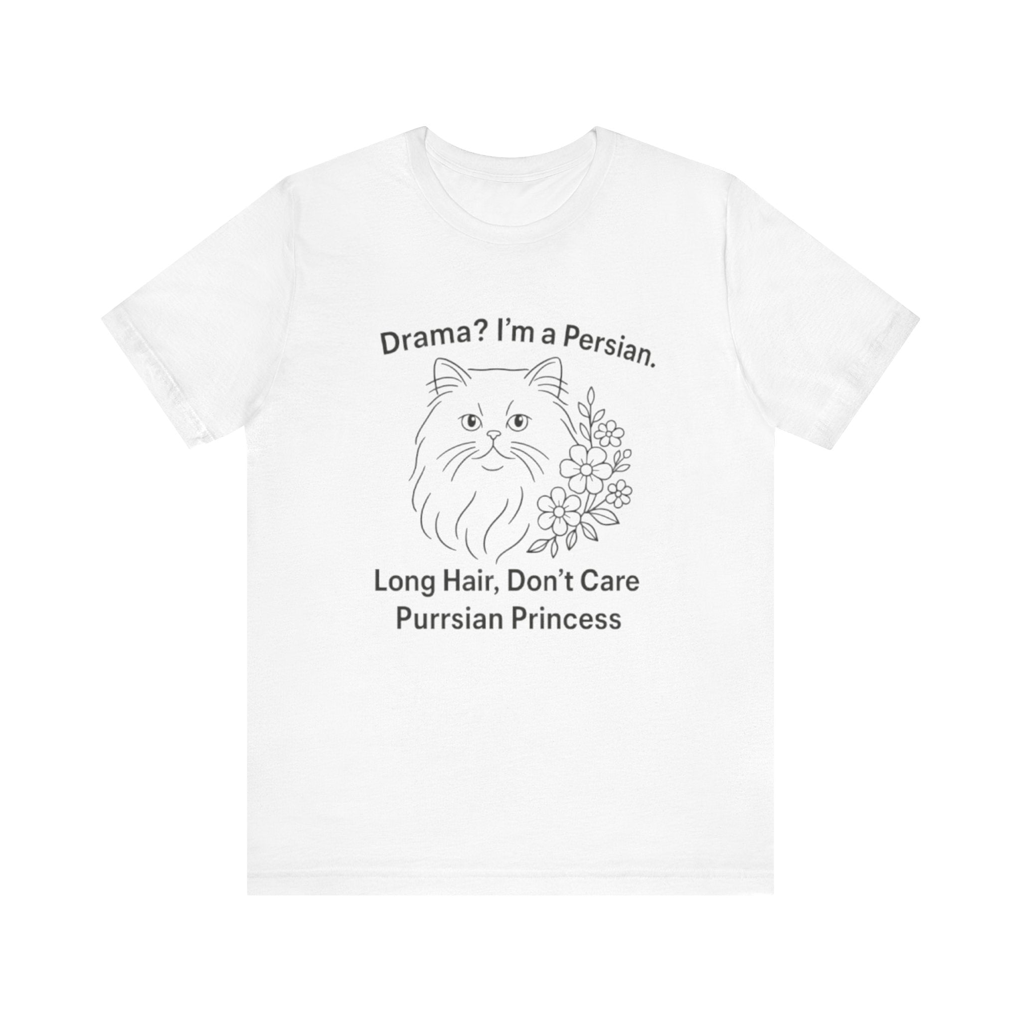 Purrsian Princess Tee, Funny Cat Shirt, Gift for Cat Lovers, Humorous Pet Tee, Unique Animal Tee, Cute Animal Merch