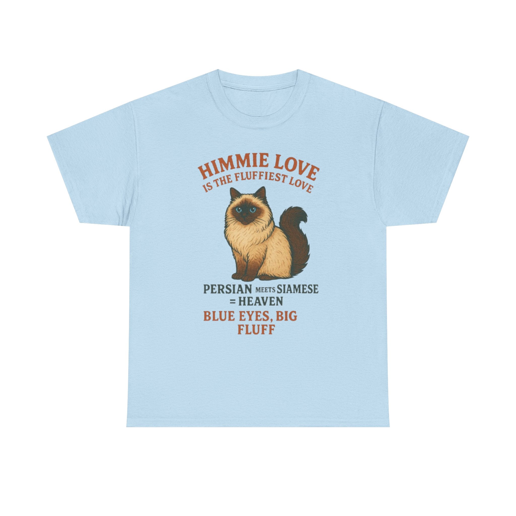 Himmie Love Cat Tee, Funny Cat Shirt, Pet Lover Gift, Cotton T-Shirt for Cat Owners, Birthday Gift for Cat Lovers