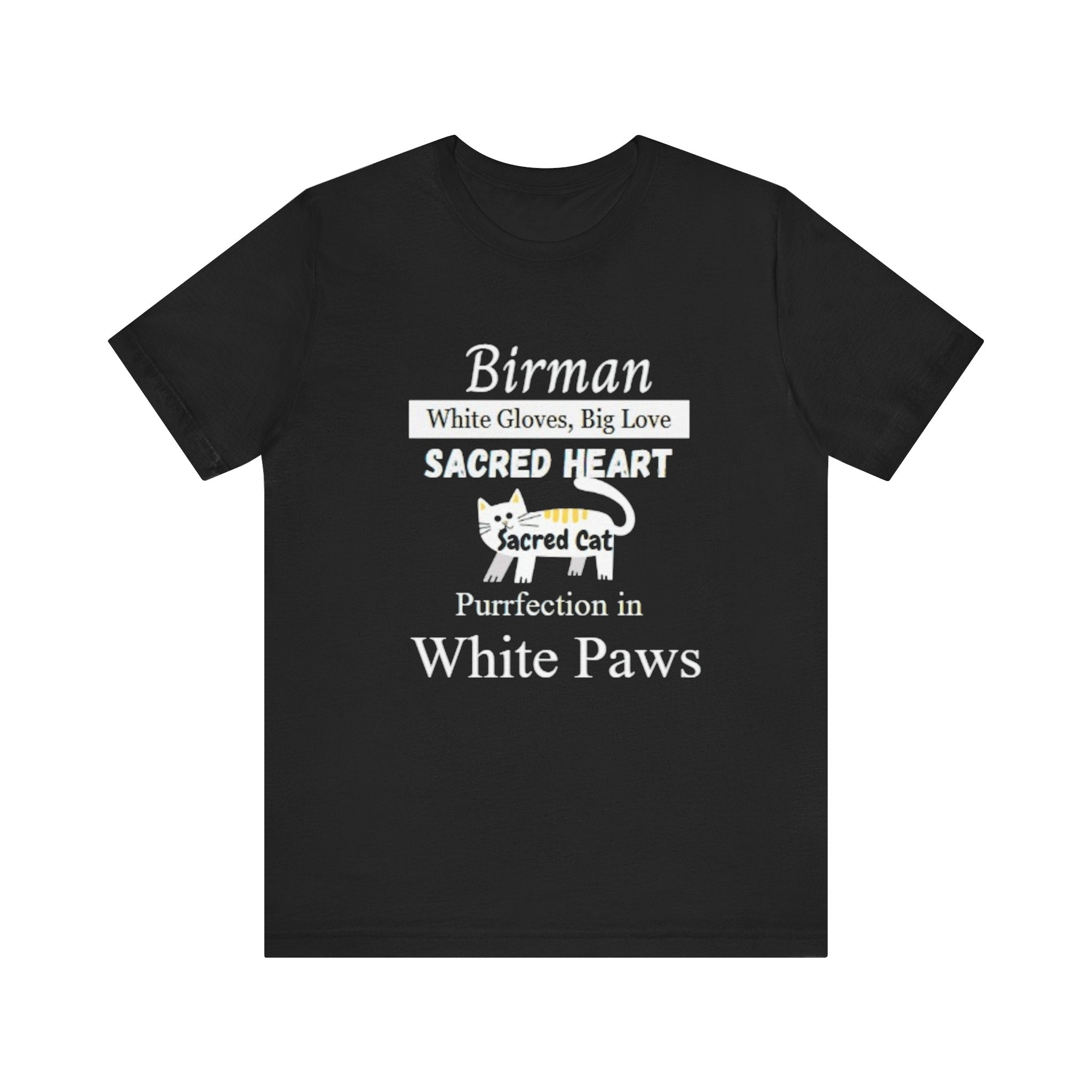 Birman Cat Love Unisex Tee, Cat Lover Gift, Cute Cat Shirt, Pet Parent T-Shirt, Birthday Present, Cute Animal Apparel