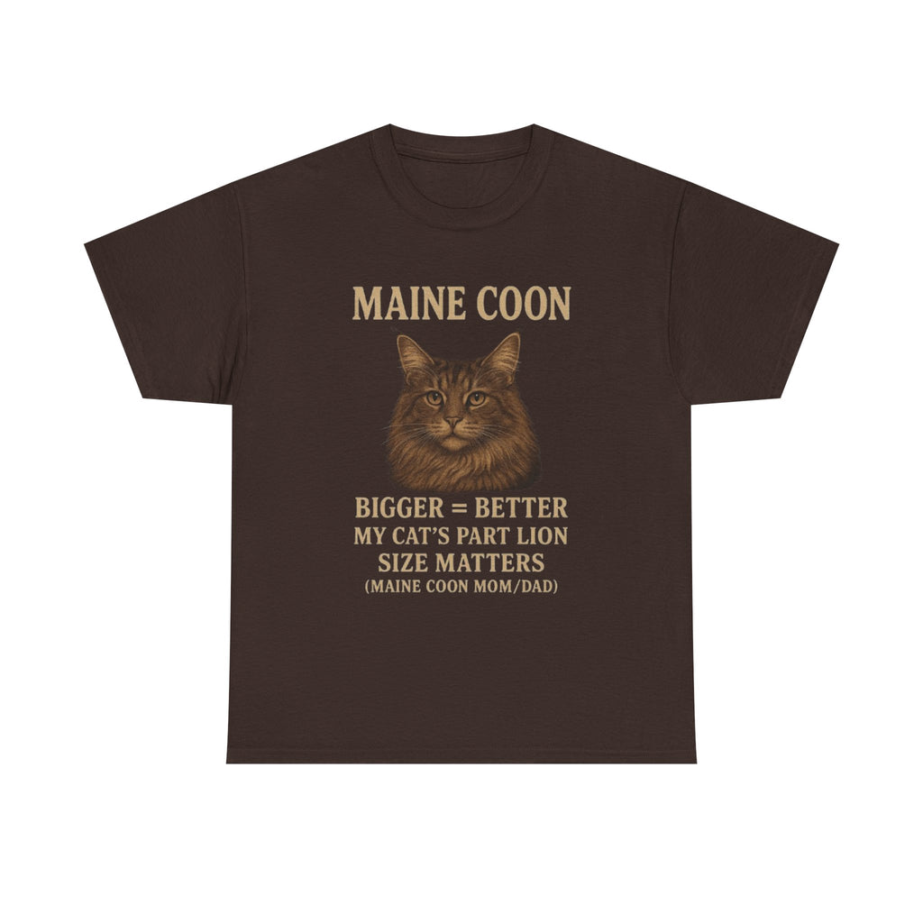 Maine Coon T-Shirt, Funny Cat Tee, Pet Lover Gift, Animal Apparel, Casual Humor Shirt, Cat Mom Dad Clothing