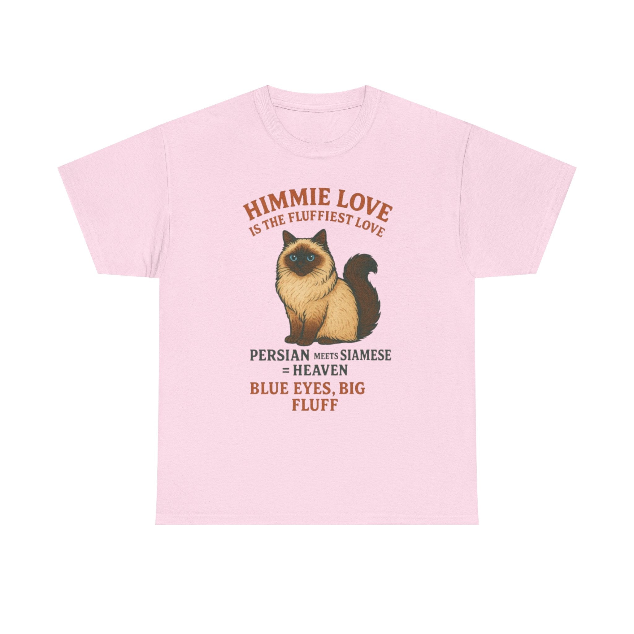 Himmie Love Cat Tee, Funny Cat Shirt, Pet Lover Gift, Cotton T-Shirt for Cat Owners, Birthday Gift for Cat Lovers