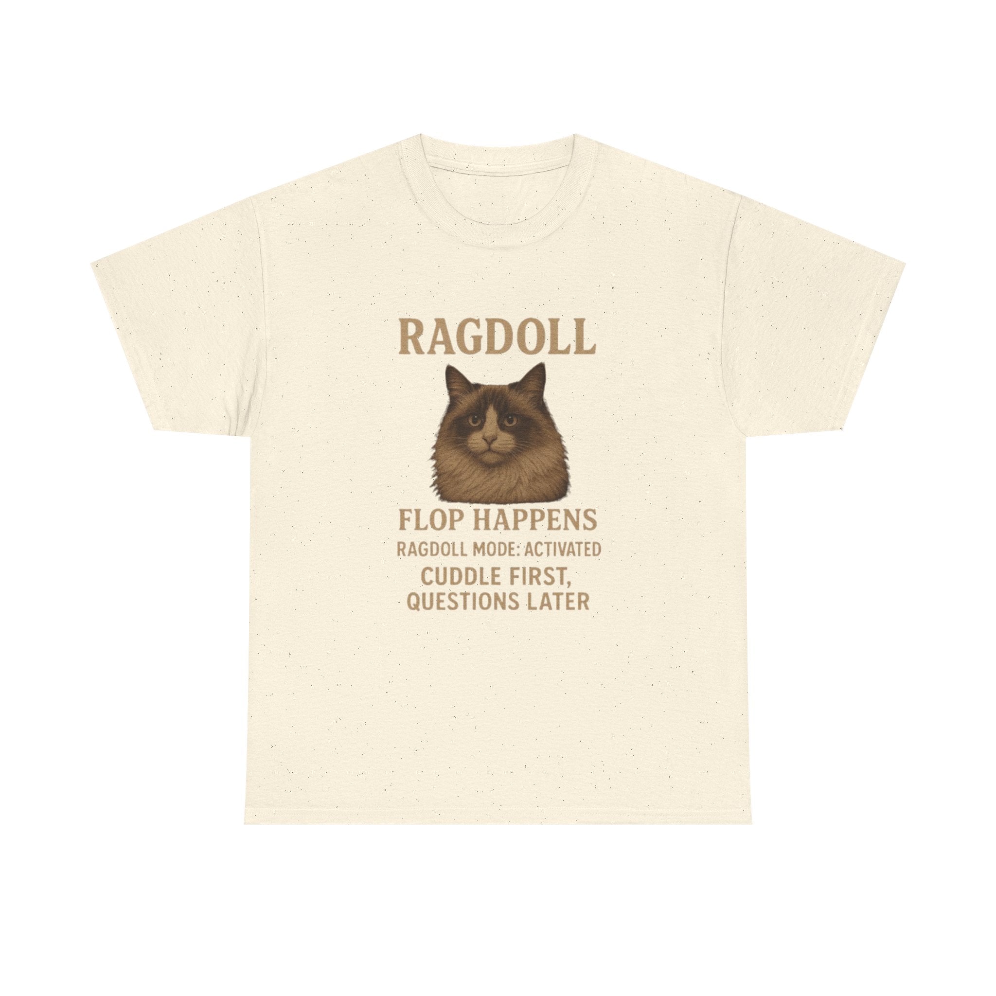 Ragdoll Cat Humor Tee, Pet Lover T-Shirt, Funny Cat Gift, Unisex Cotton Shirt, Cuddle Mode Activated Quote