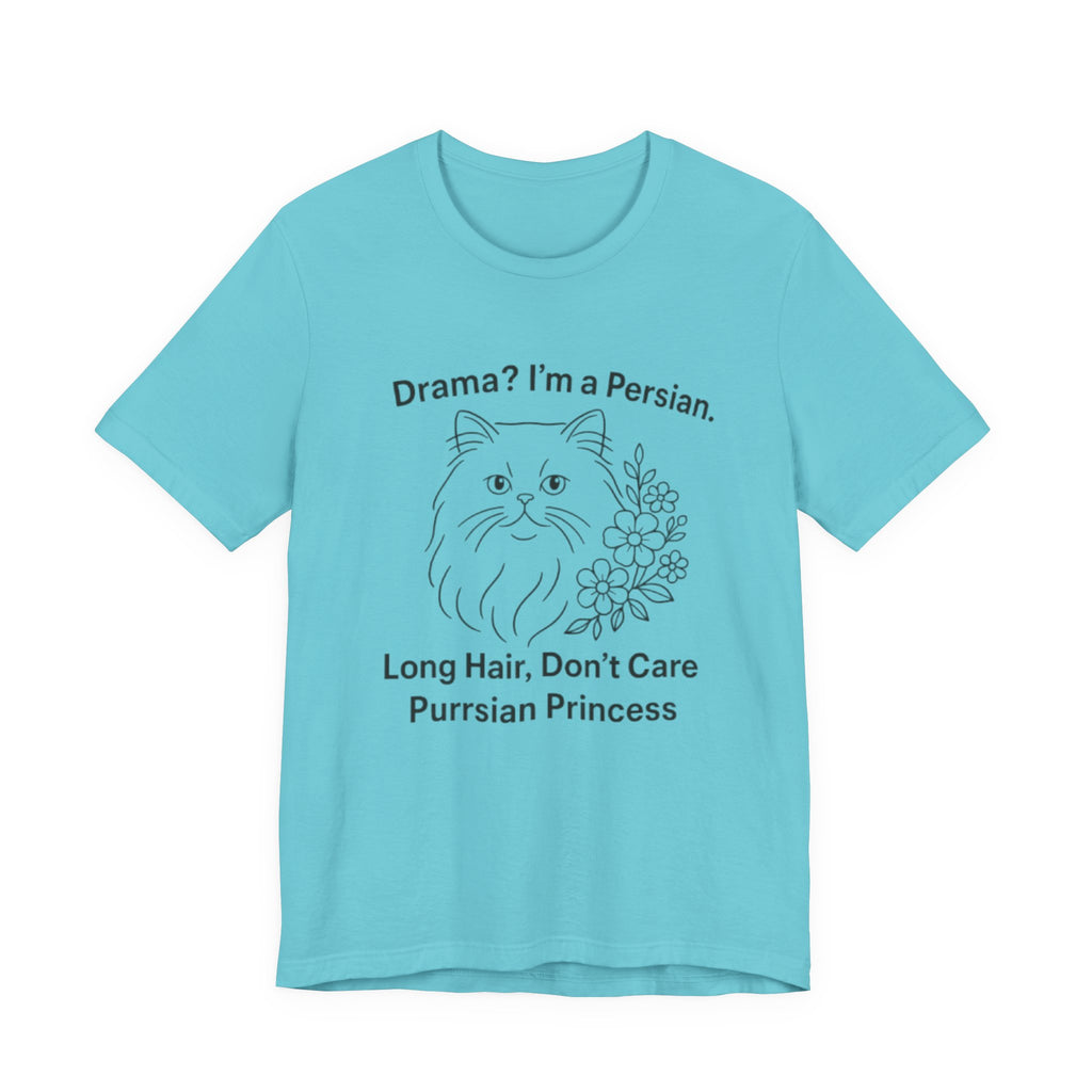 Purrsian Princess Tee, Funny Cat Shirt, Gift for Cat Lovers, Humorous Pet Tee, Unique Animal Tee, Cute Animal Merch