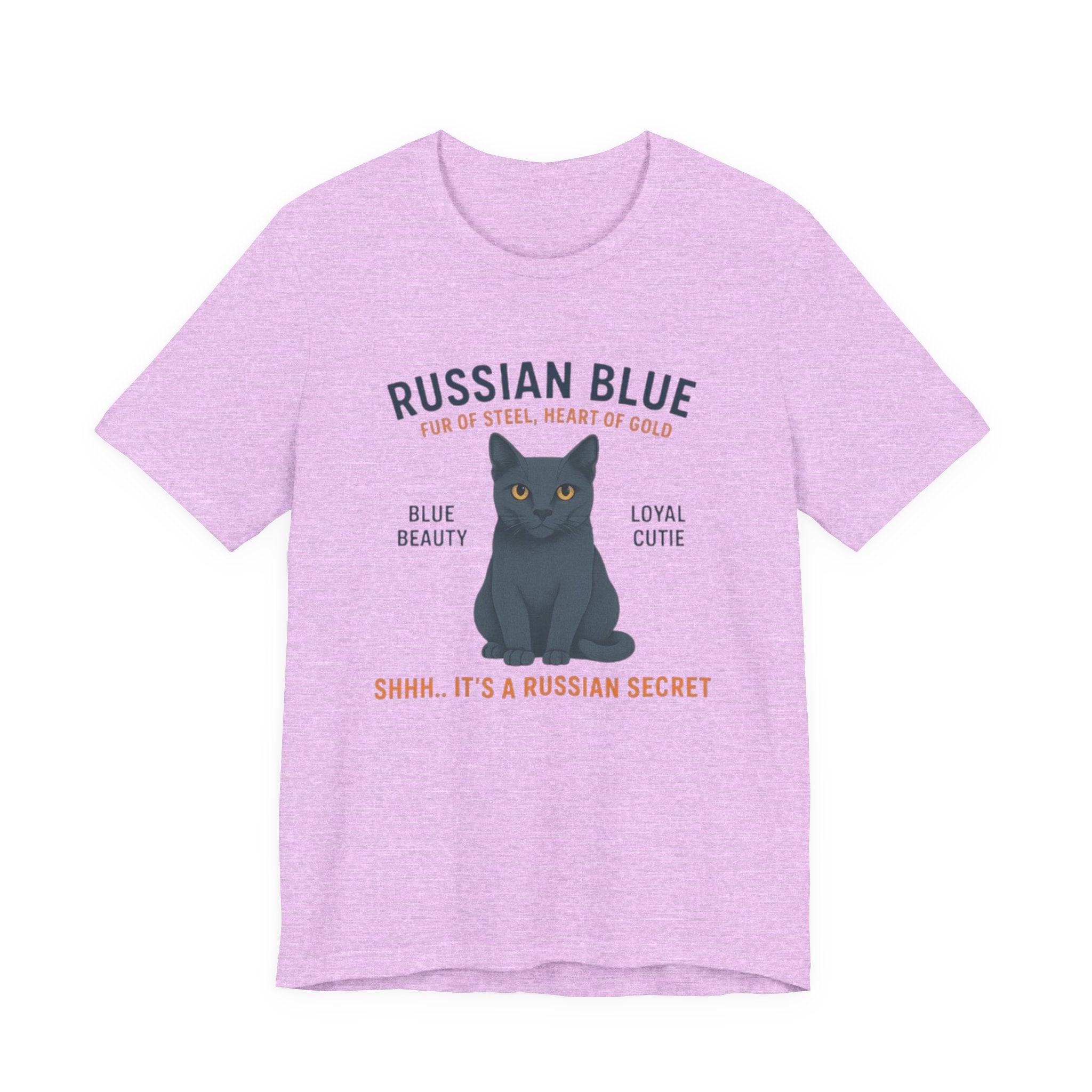Russian Blue Cat Tee Shirt - Cat Lover Gift, Cute Cat Apparel, Pet Owner Shirt, Animal Lover Top, Funny Cat Humor T-shirt