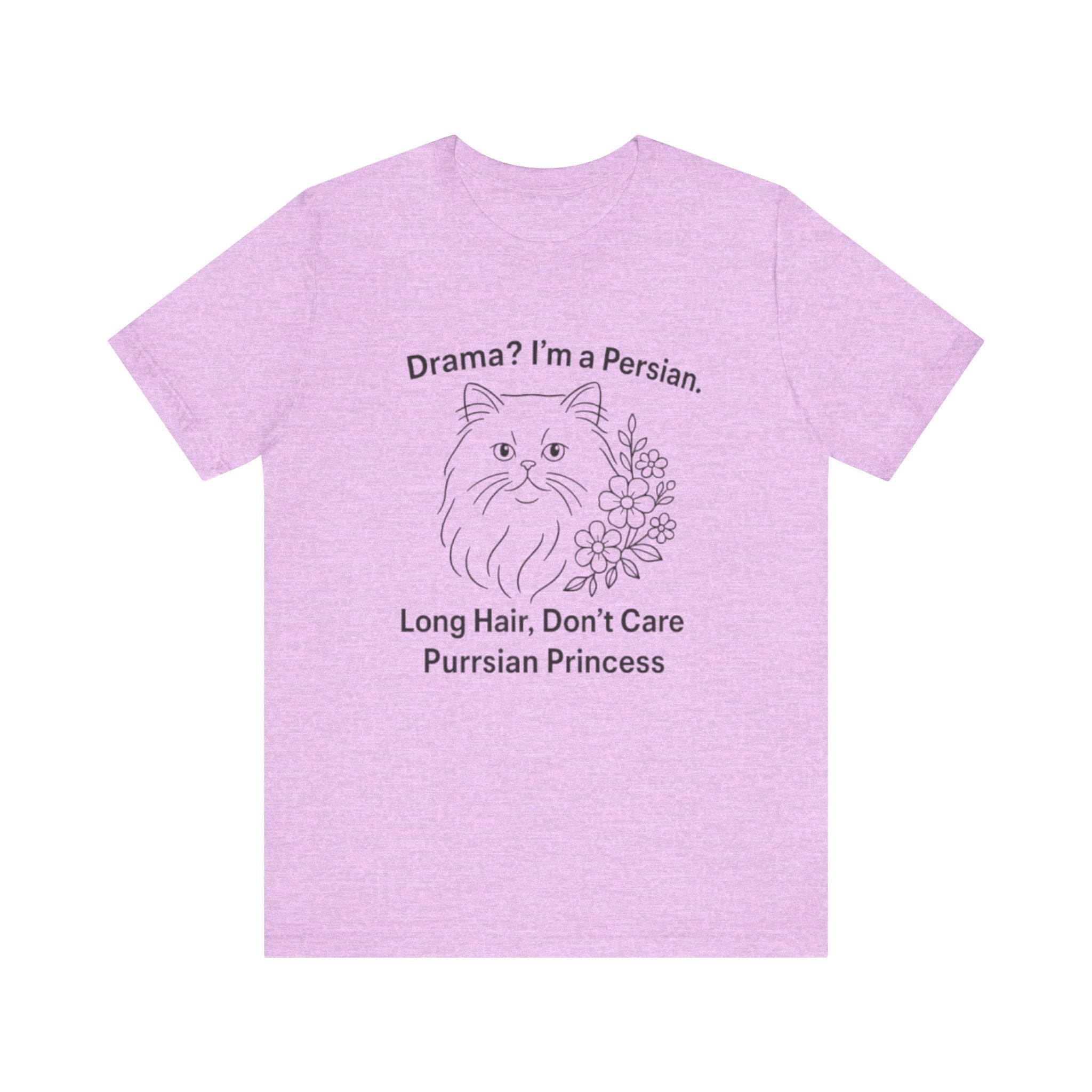 Purrsian Princess Tee, Funny Cat Shirt, Gift for Cat Lovers, Humorous Pet Tee, Unique Animal Tee, Cute Animal Merch