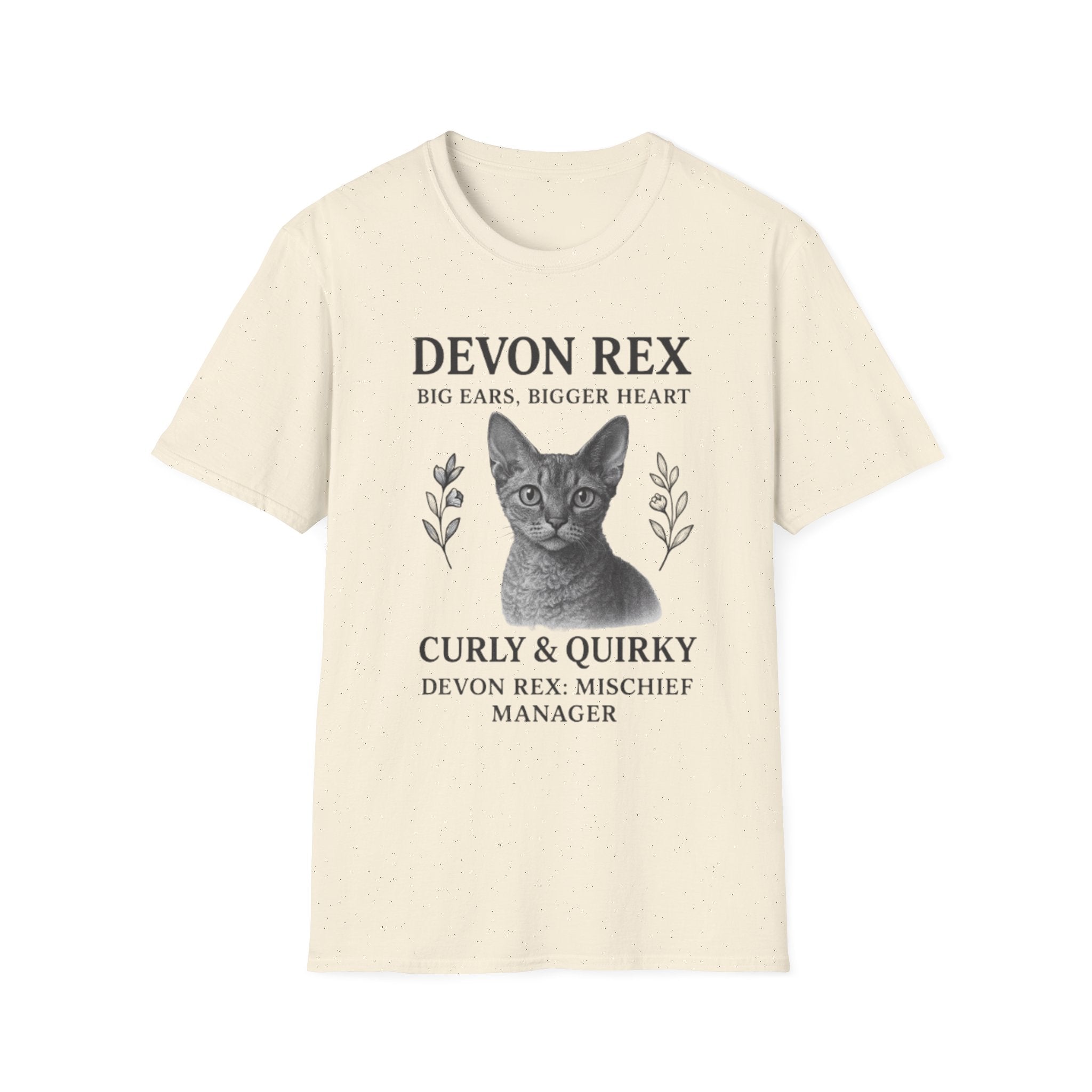 Devon Rex Cat T-Shirt, Quirky Pet Lover Gift, Cat Owner Apparel, Funny Cat Shirt, Cute Animal Gift