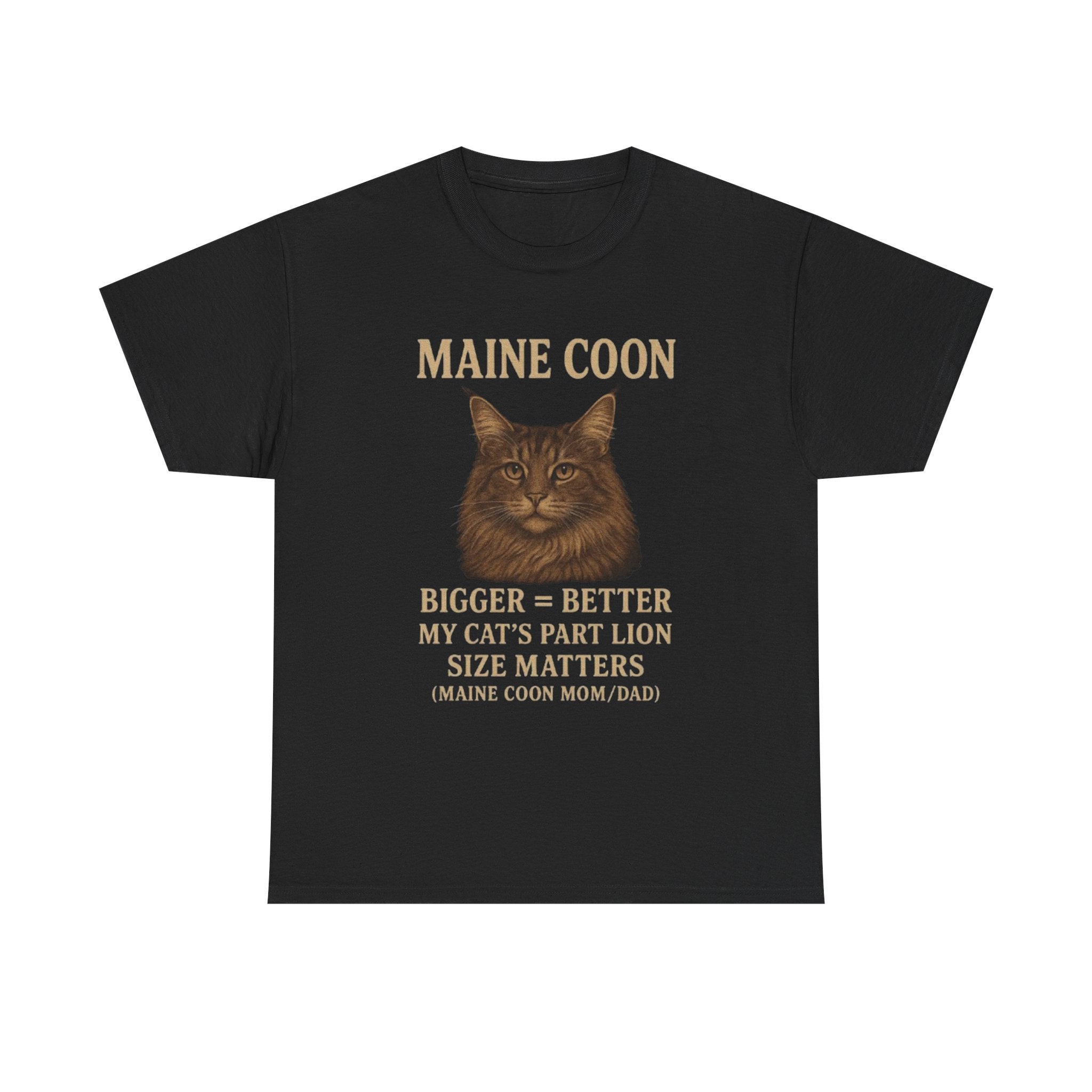 Maine Coon T-Shirt, Funny Cat Tee, Pet Lover Gift, Animal Apparel, Casual Humor Shirt, Cat Mom Dad Clothing