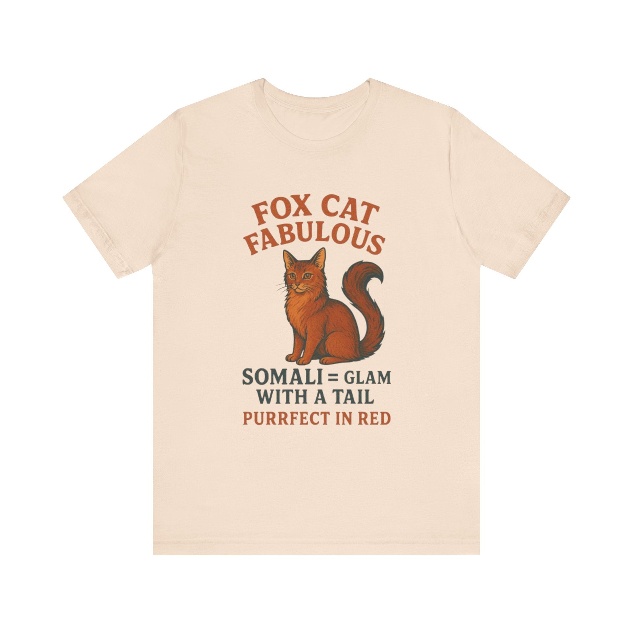 Fox Cat Fabulous Tee, Cat Lover Gift, Unisex T-Shirt, Fun Pet Tee, Purrfect Gift for Animal Lovers