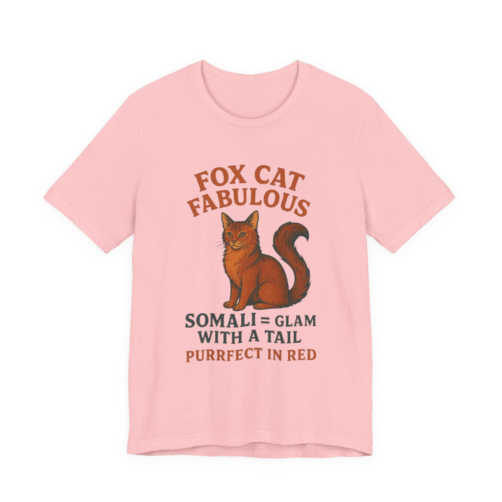 Fox Cat Fabulous Tee, Cat Lover Gift, Unisex T-Shirt, Fun Pet Tee, Purrfect Gift for Animal Lovers