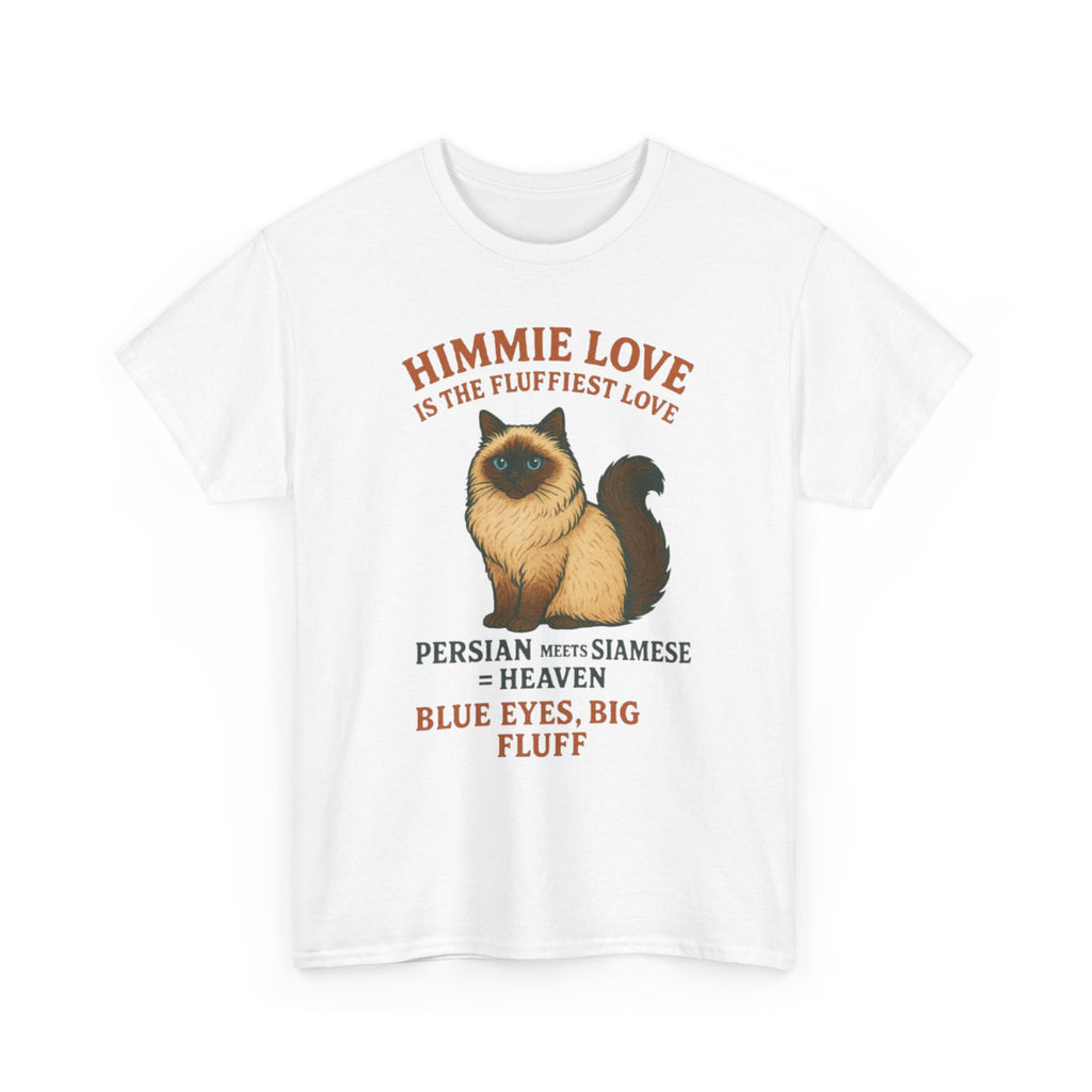 Himmie Love Cat Tee, Funny Cat Shirt, Pet Lover Gift, Cotton T-Shirt for Cat Owners, Birthday Gift for Cat Lovers