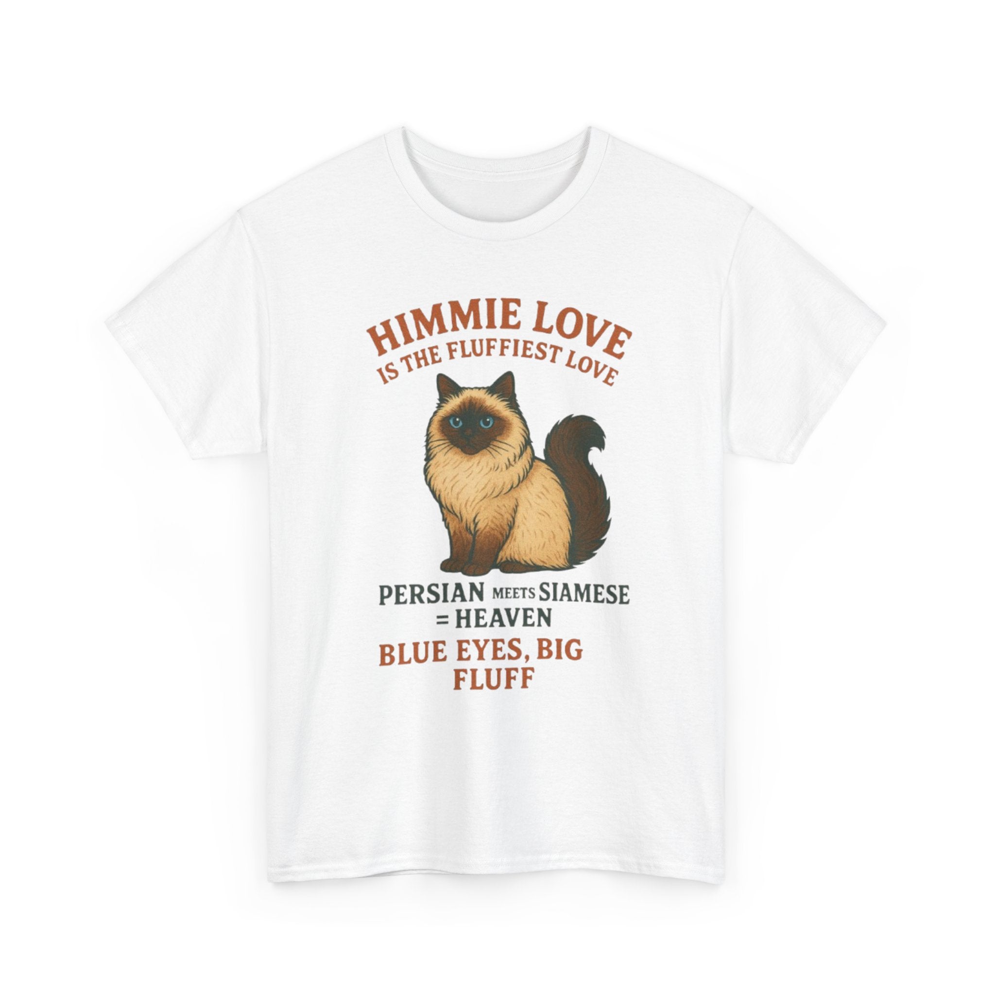 Himmie Love Cat Tee, Funny Cat Shirt, Pet Lover Gift, Cotton T-Shirt for Cat Owners, Birthday Gift for Cat Lovers