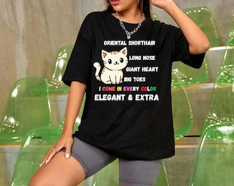 Cute Cat Lover Tee, Perfect Gift for Cat Moms, Pet Owners, Birthday Presents, Casual Wear, Animal Lovers