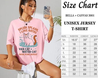 Playful Cat Lover Tee: Splish Splash I Love Baths, Fun Gifts for Pet Owners, Cat Mom Shirt, Animal Lover Apparel, Unique Birthday Gift